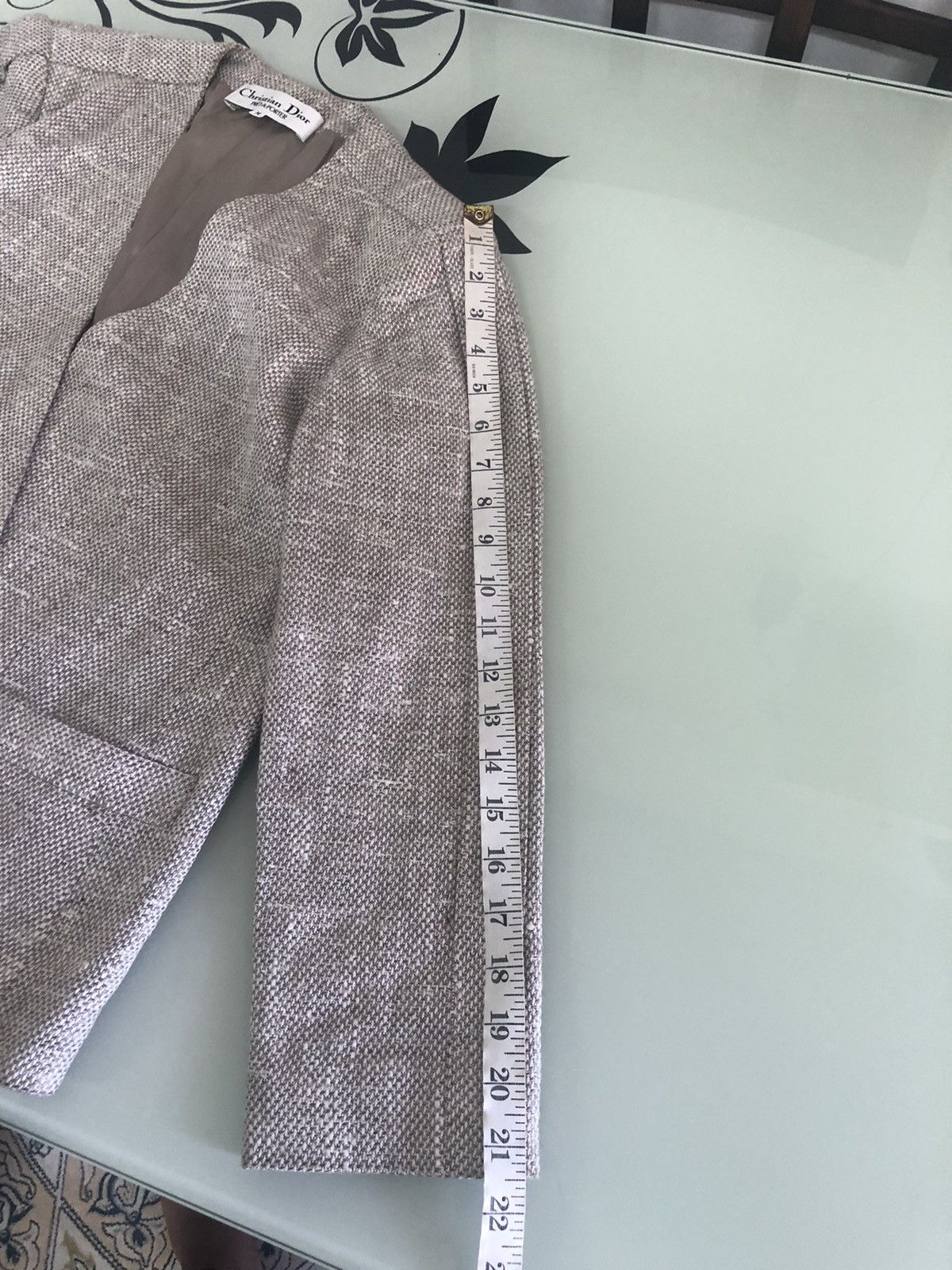 Christian Dior Monsieur Vintage Christian Dior Tweed Cupra Blazer Jacket Size M / US 6-8 / IT 42-44 - 23 Thumbnail