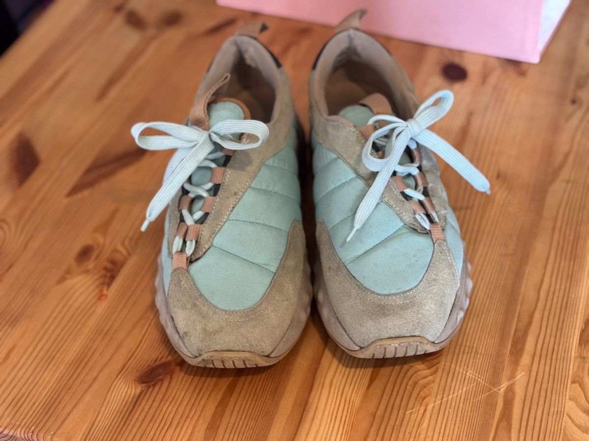 Acne Studios Acne Studios Mint Green Sofiane Chunky Sneakers Size US 10 / EU 43 - 2 Thumbnail