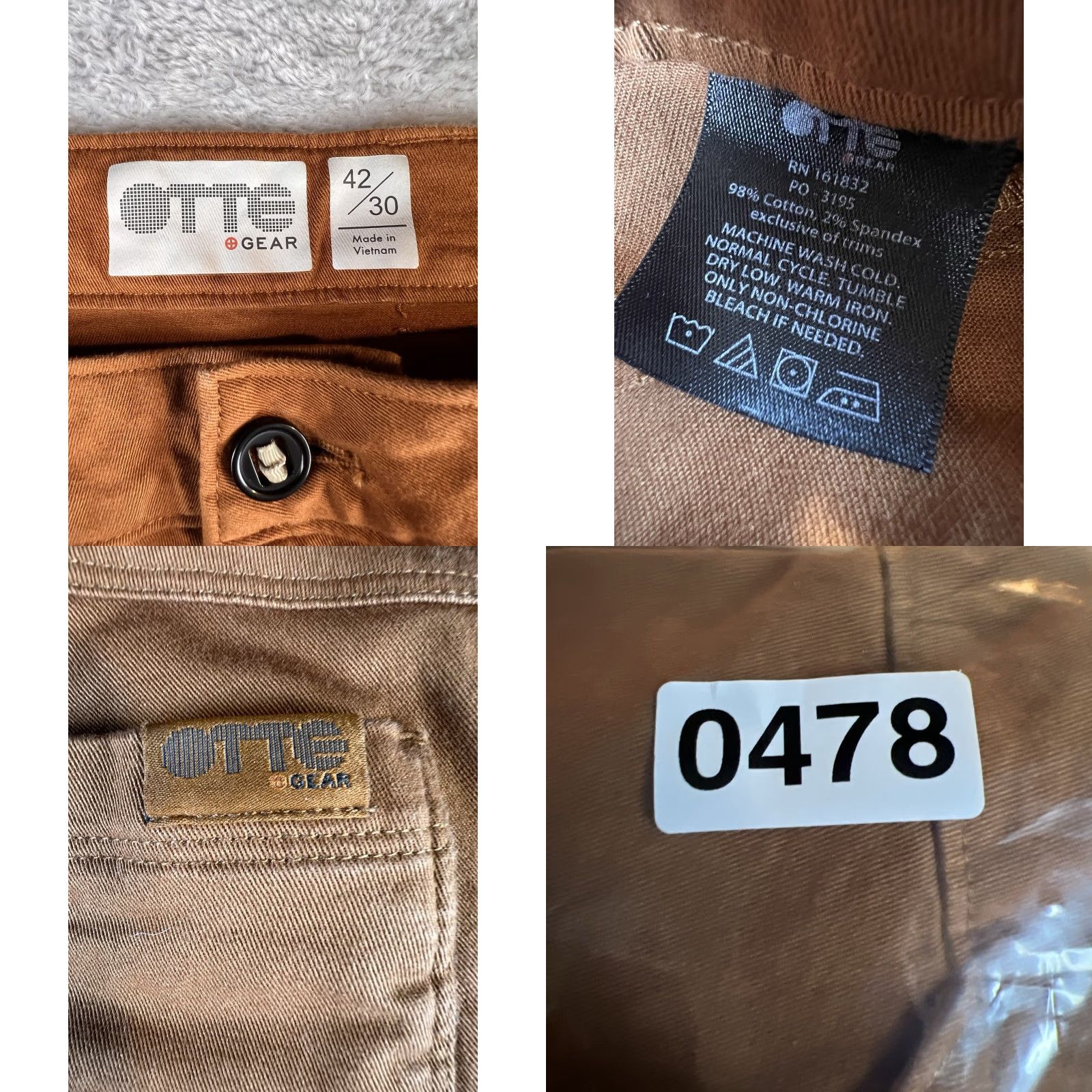 Vintage Otte Gear Range Ripstop Pants Mens 42x30 Rust Tactical Workwear Chino Size US 42 / EU 58 - 8 Thumbnail