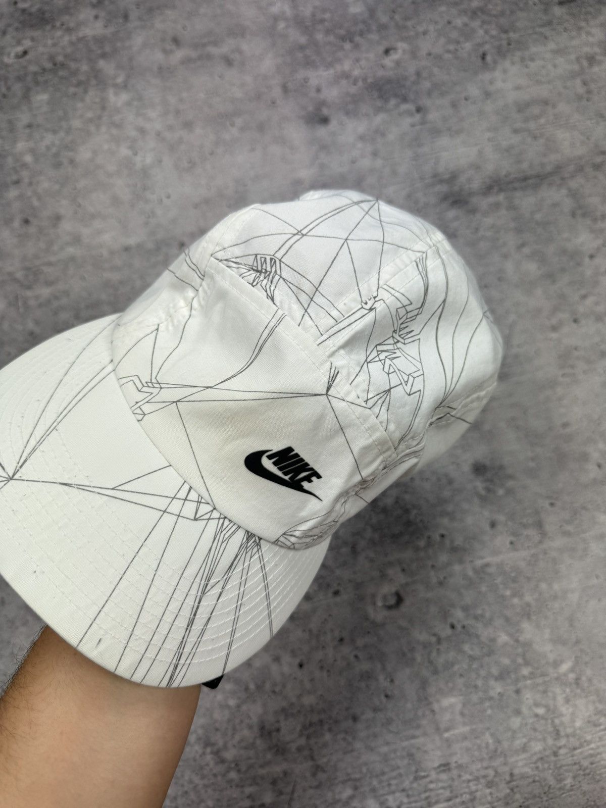 Nike × Vintage Vintage 90’s Y2K Style Nike Swoosh Logo Cap Hat S-M Size ONE SIZE - 3 Thumbnail