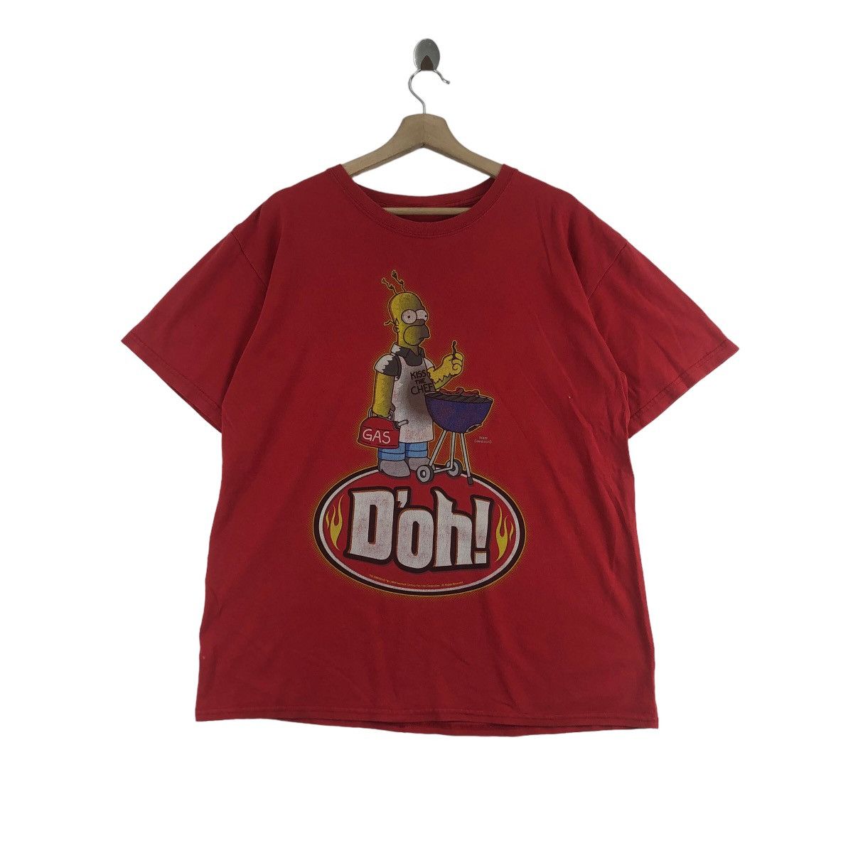 THE SIMPSONS HOMER Kiss The Chef 2009 Movie Tee Shirt Fox