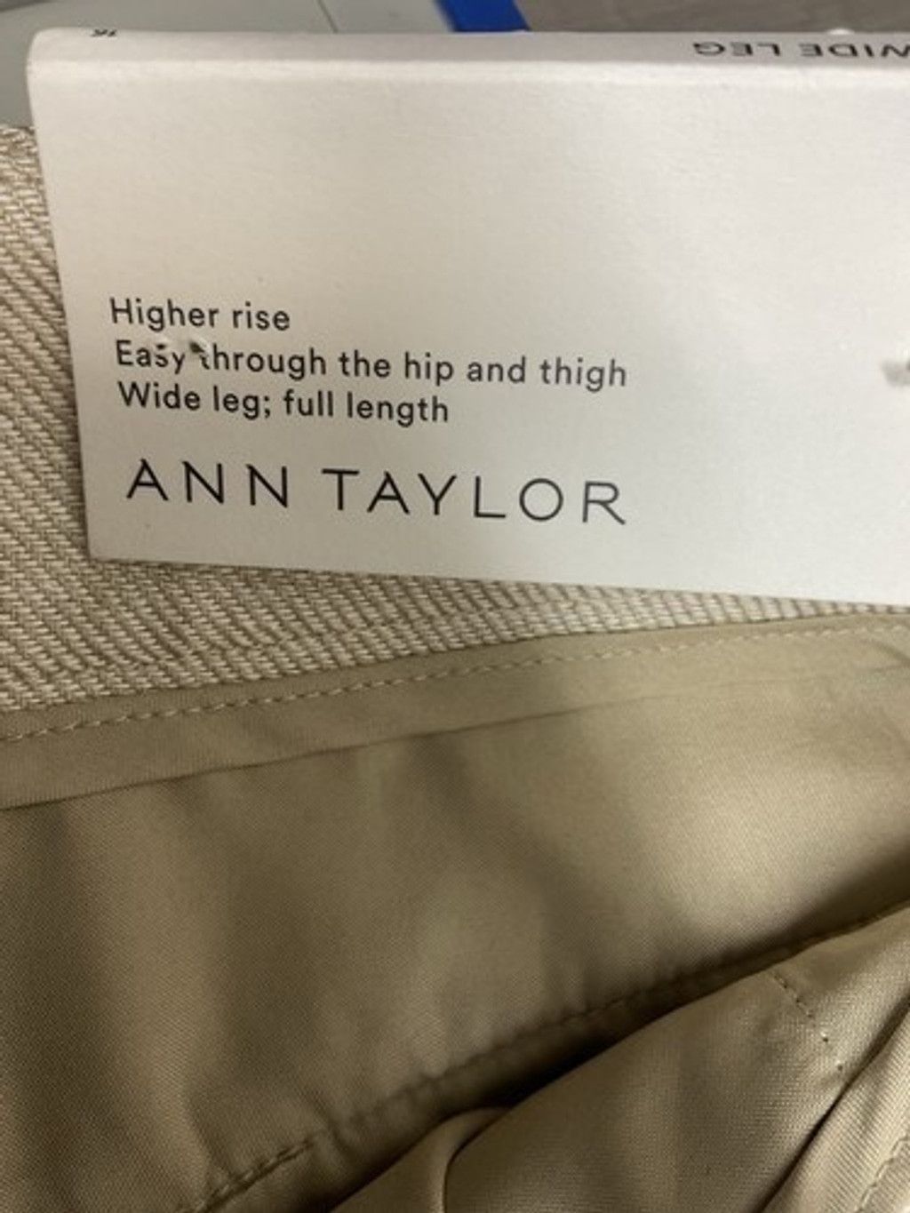 Ann Taylor NWT Ann Taylor Tan Sailor Beachy The Wide Leg Pants Women 16 Size 38" / US 16 / IT 52 - 6 Thumbnail