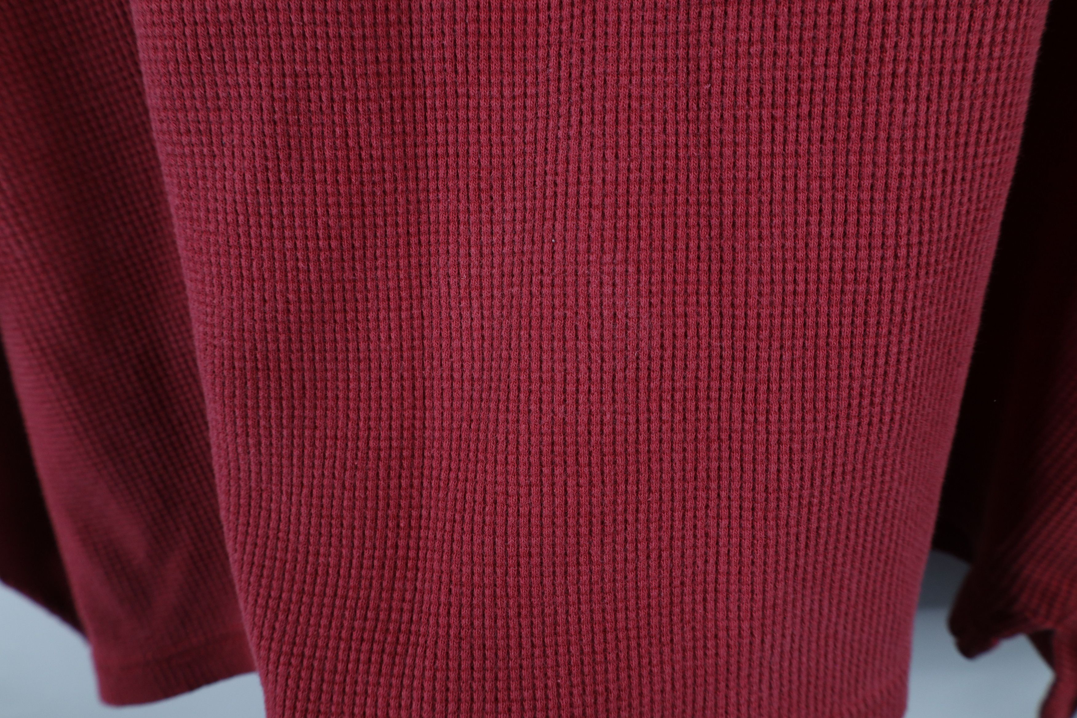 Vintage Vintage 90s Streetwear Boxy Fit Thermal Waffle Knit T-Shirt Size US XXL / EU 58 / 5 - 9 Thumbnail