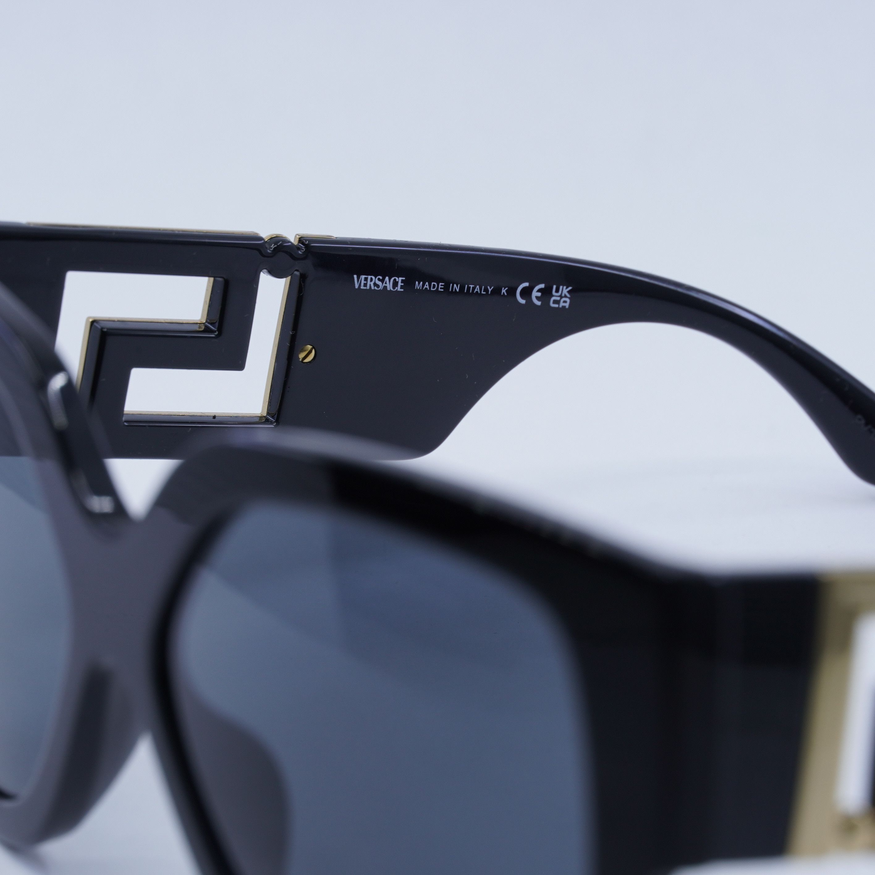 Versace Versace VE4402 GB1/87 Sunglasses Black Square Frame Size ONE SIZE - 6 Thumbnail