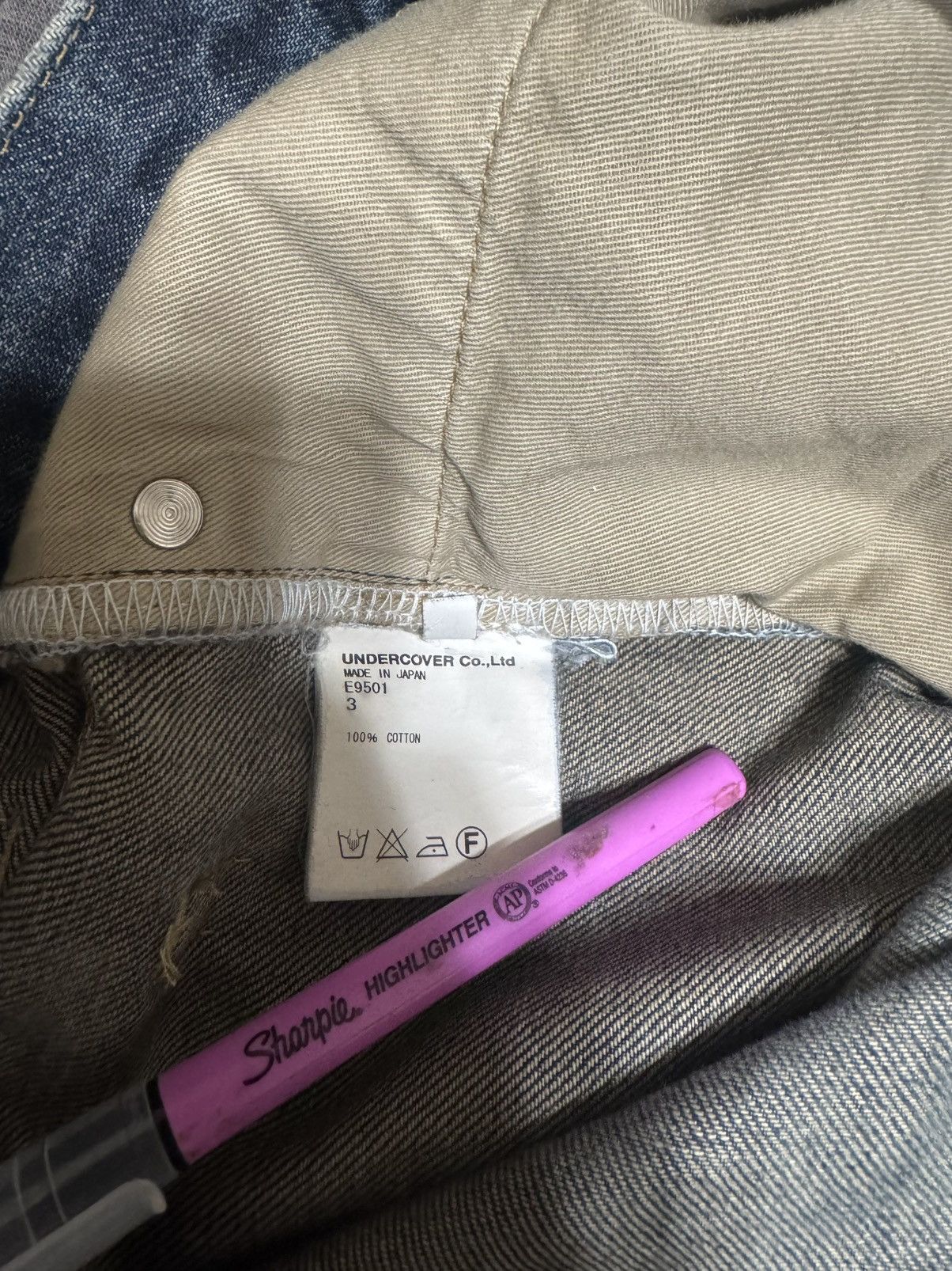 Undercover Undercover SS10 68 Blue Yarn Denim Size US 31 - 7 Thumbnail