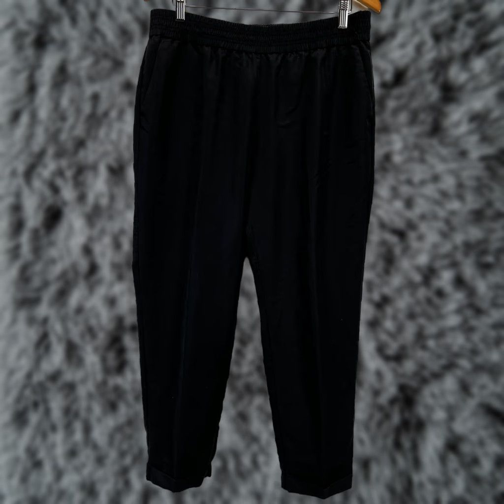 Vintage Chico's Tencel Blend Pants Women Regular Size 2 Black Casual Pull On Elastic Waist Pockets Size 26" / US 2 / IT 38 - 1 Thumbnail