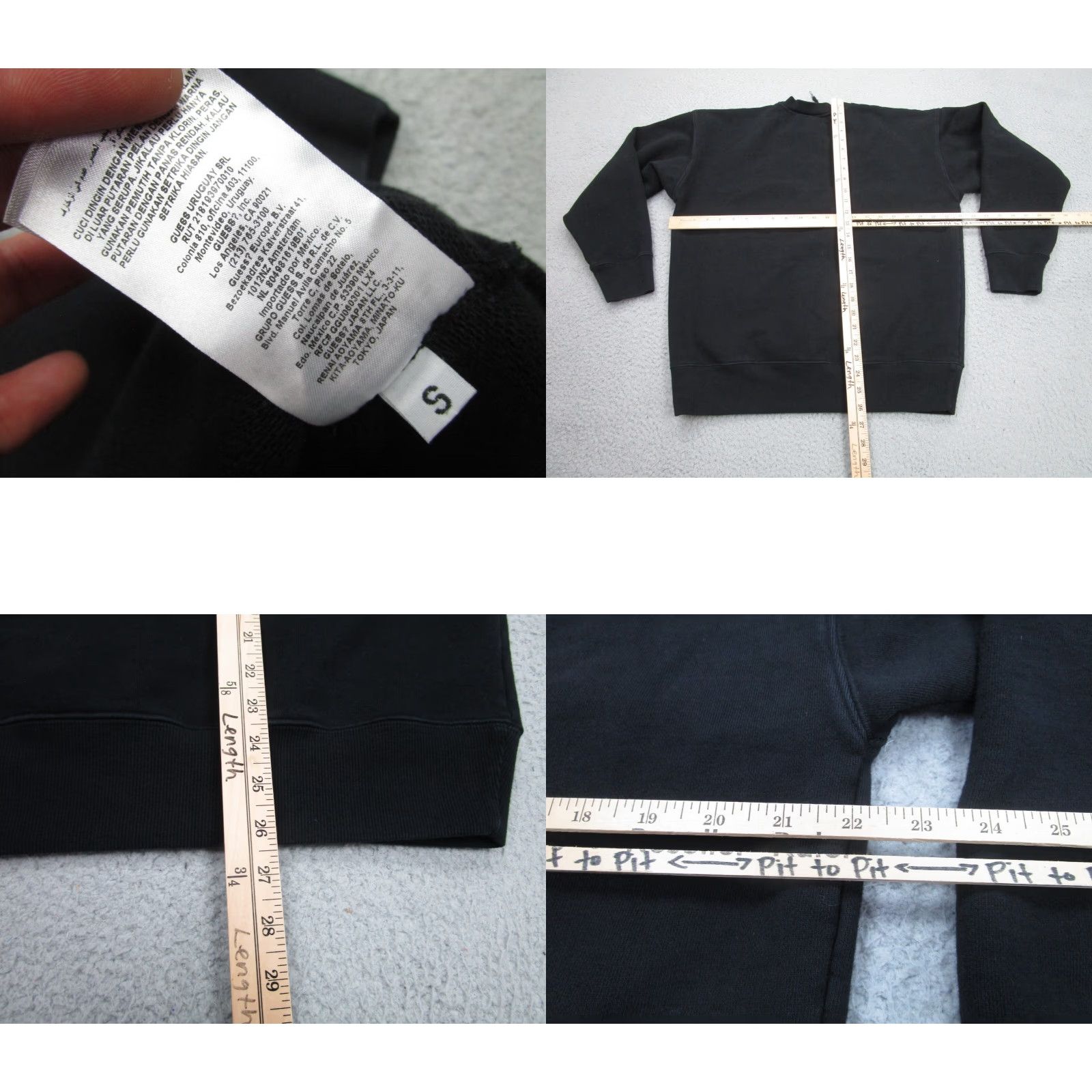 Guess VINTAGE Guess Sweatshirt Mens S Black Oversized 90s Crewneck Pullover Sweatshirt Womens? Size US S / EU 44-46 / 1 - 8 Thumbnail