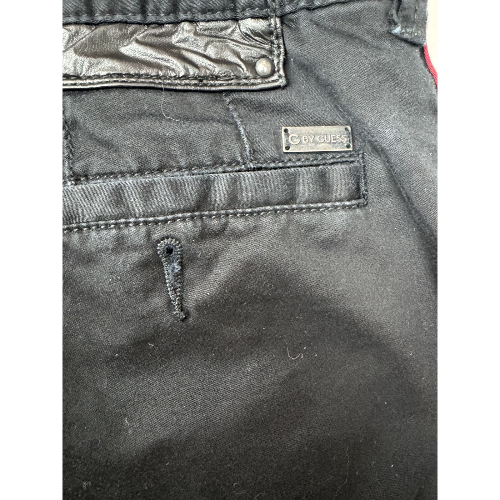 Other Guess G by Guess Black Skinny Pants Trousers Red Side 30*32 Size US 30 / EU 46 - 10 Thumbnail