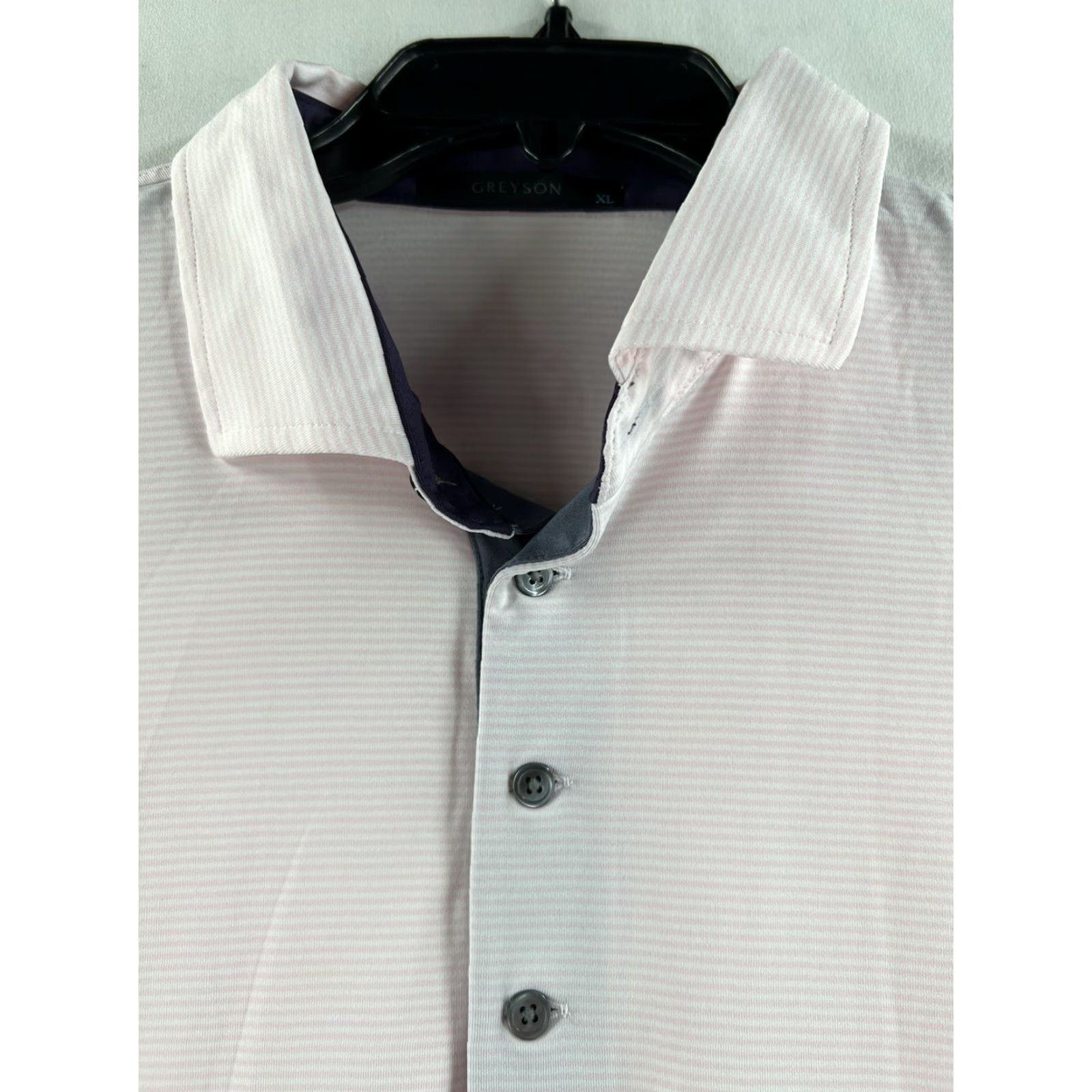 Vintage Greyson Polo Shirt Men XL Pink Striped Short Sleeve Golf Size US XL / EU 56 / 4 - 4 Thumbnail