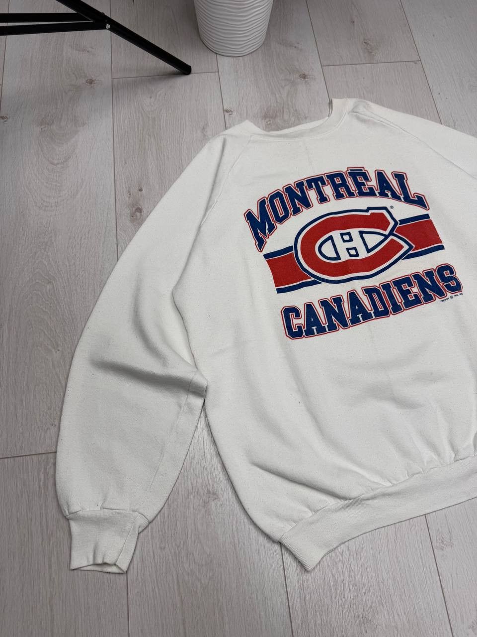 NHL RARE Crazy Vintage 89s Montreal Canadiens hockey Sweatshirt Size US XL / EU 56 / 4 - 2 Thumbnail