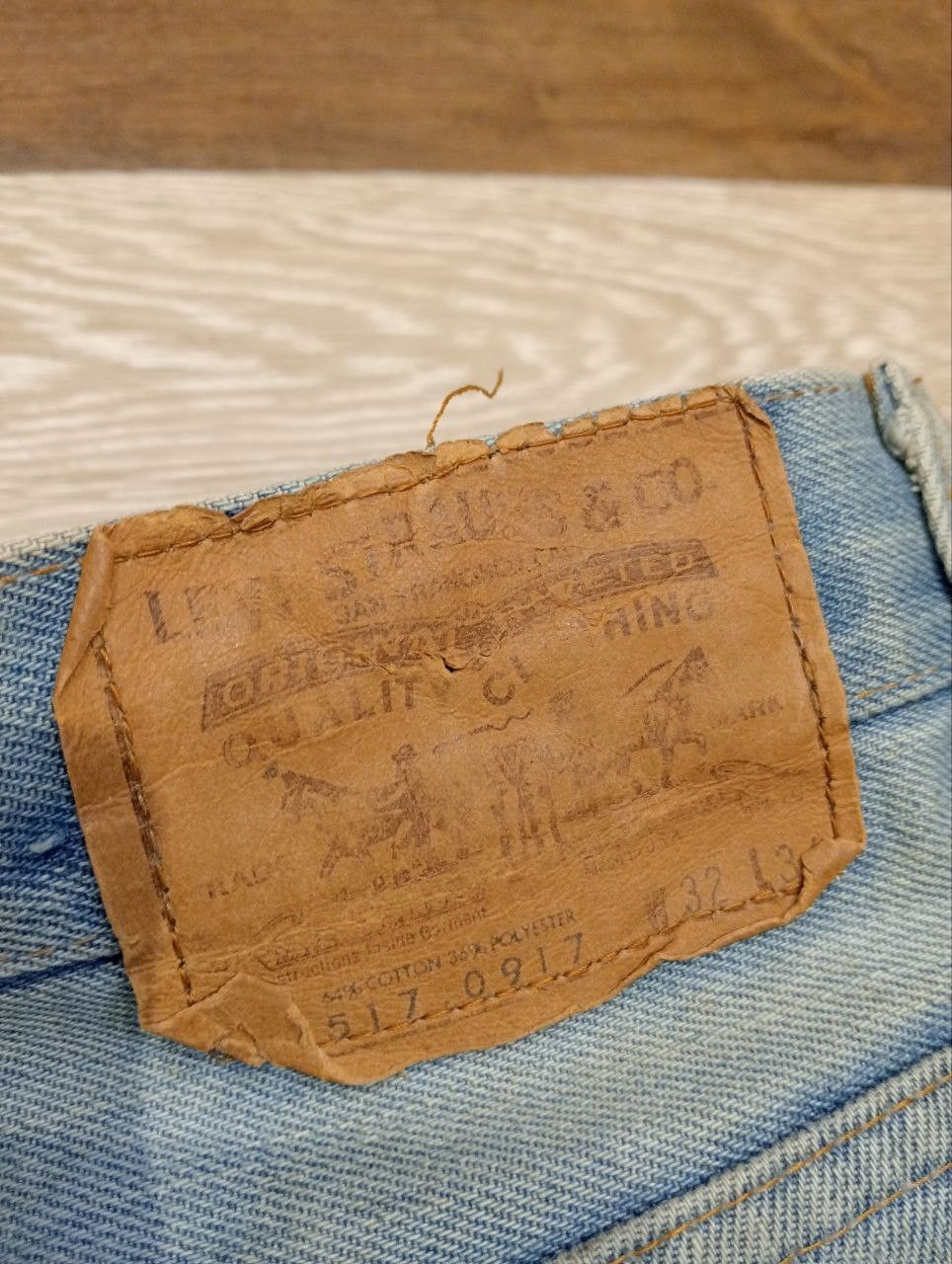 Levi's LEVI'S VINTAGE 517-0917 TOP #8 ORANGE TAB FLARED DENIM Size US 32 / EU 48 - 12 Thumbnail