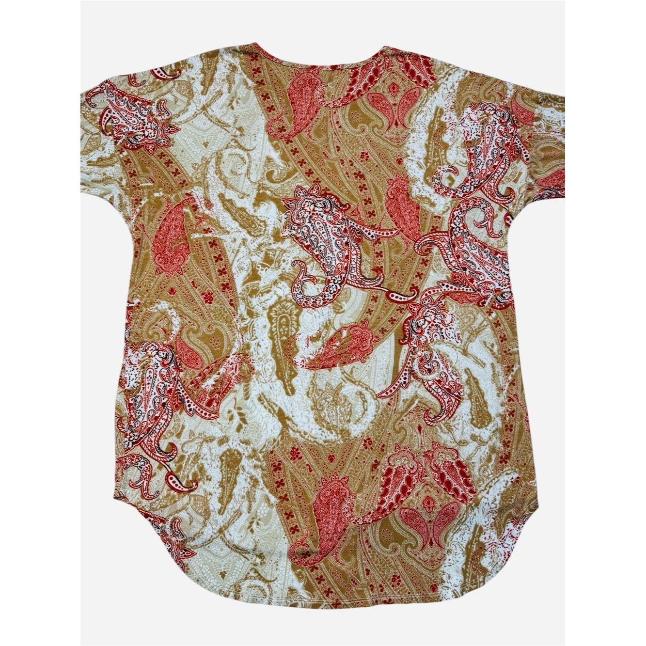 Chicos Chico's Paisley V-Neck Long-Sleeve Tunic Top Size 2 US L Size L / US 10 / IT 46 - 3 Thumbnail