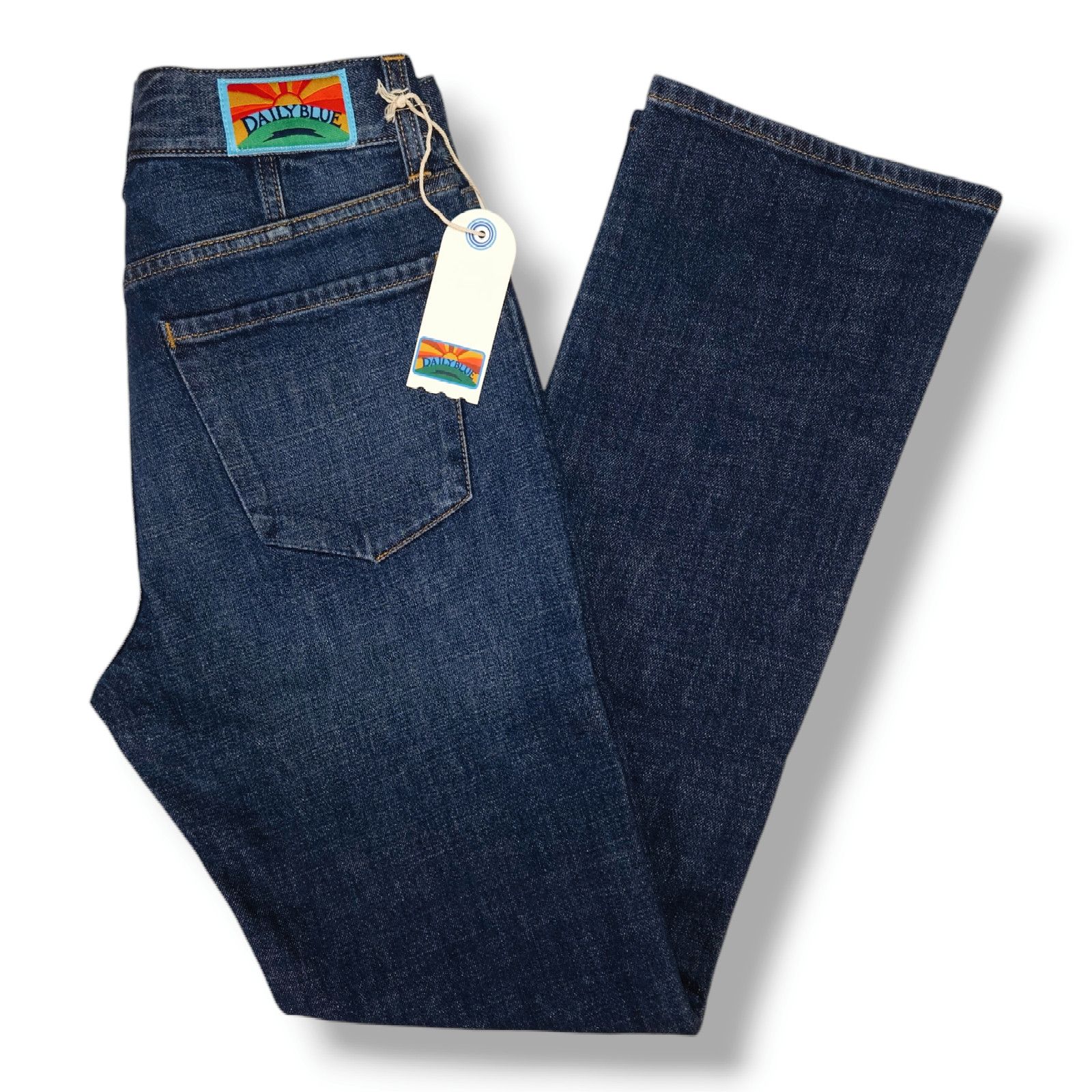 AG Adriano Goldschmied NWT Daily Blue Adriano Goldschmied Straight Jeans Sz. 26 Size 26" / US 2 / IT 38 - 2 Thumbnail