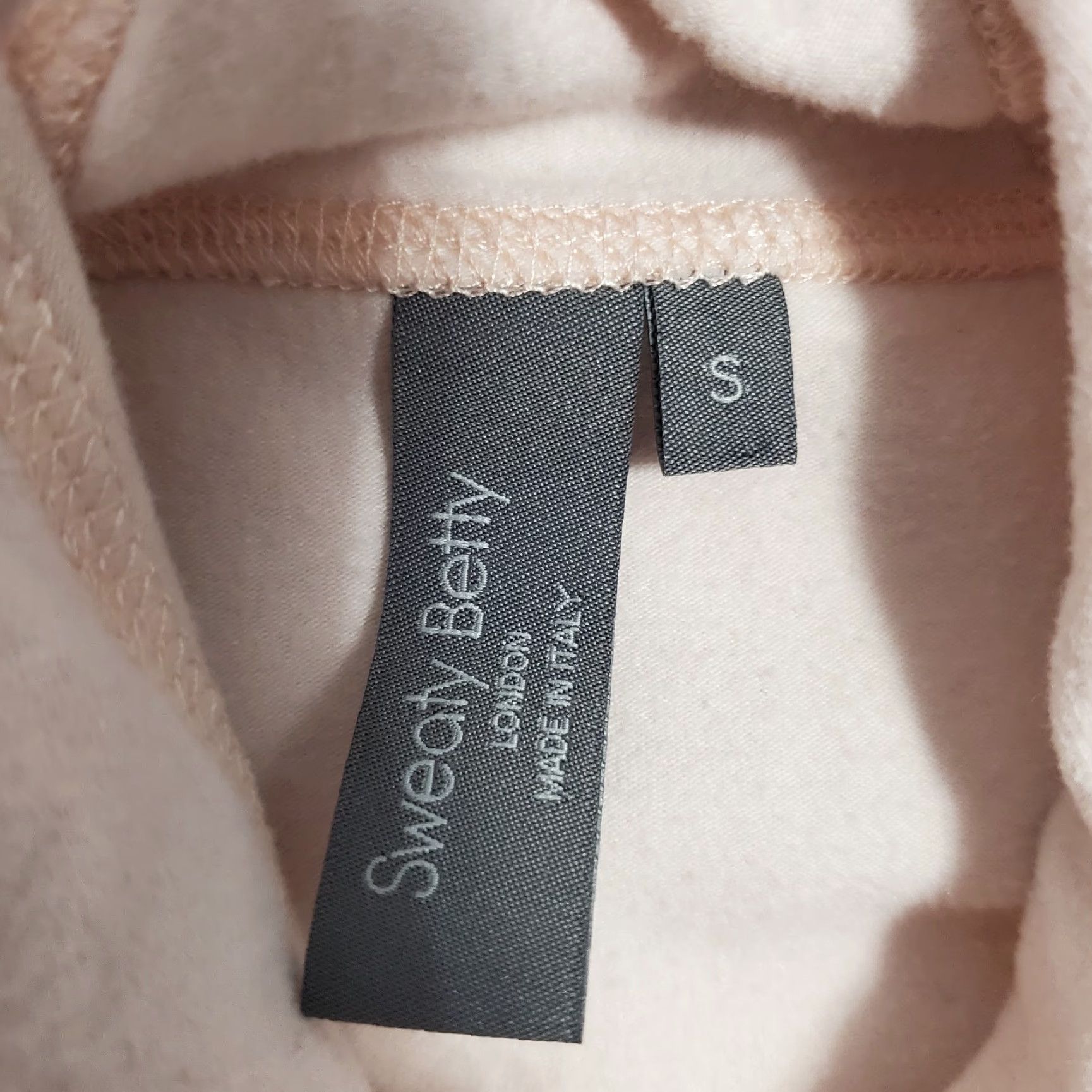Sweaty Betty VINTAGE Sweaty Betty Shirt Women S Pink Dolman Short Sleeve Hoodie Athleisure Pullover Kangaroo Pocket Sports Size S / US 4 / IT 40 - 4 Thumbnail