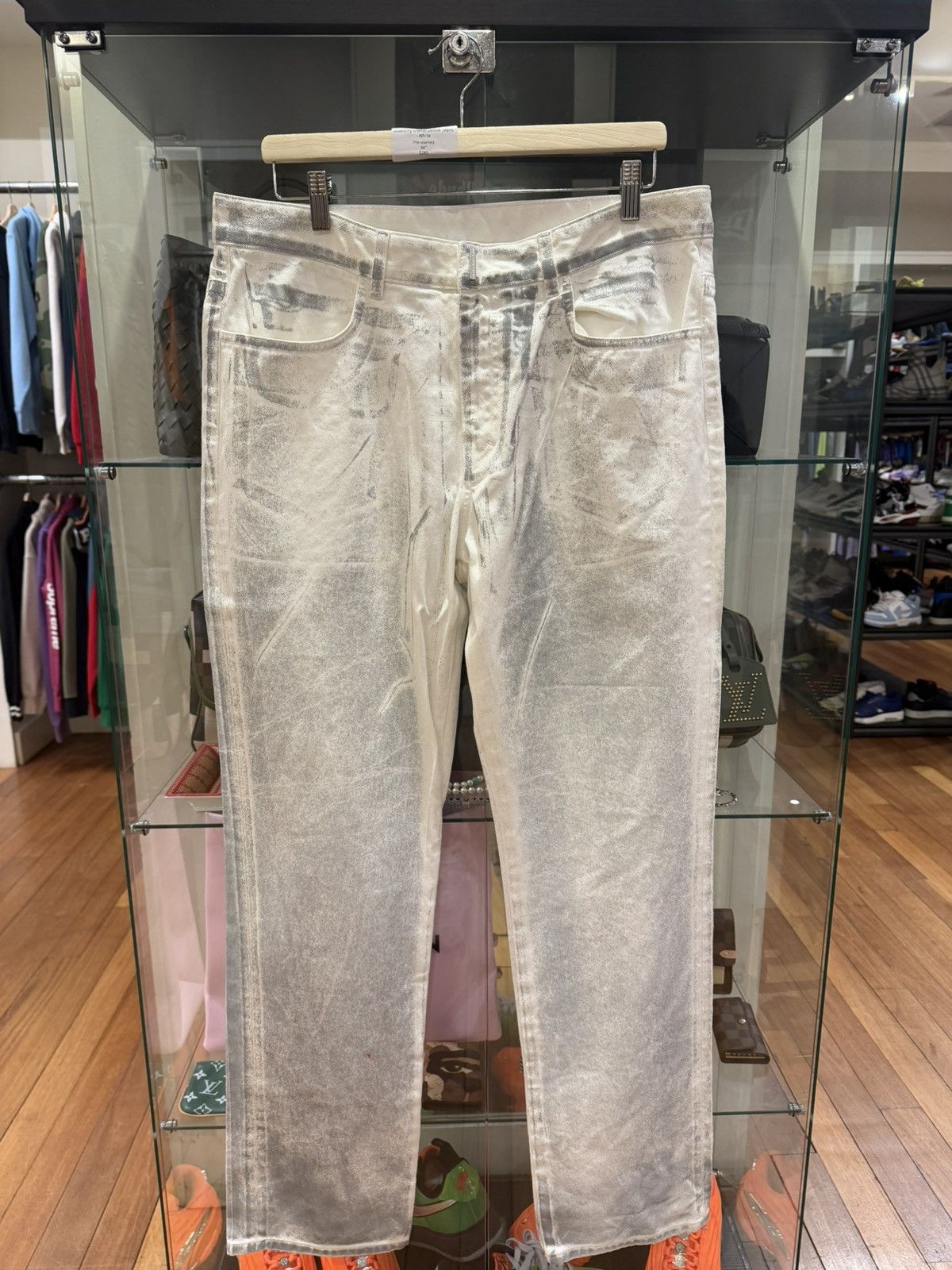 Givenchy Givenchy Graffiti Denim Jeans Size US 34 / EU 50 - 1 Thumbnail