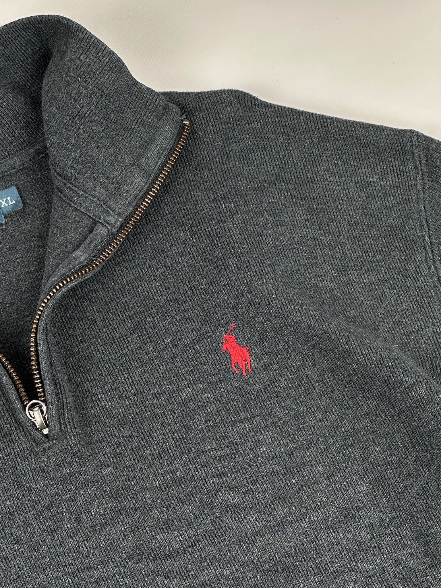 Polo Ralph Lauren Rare! 1/4 Zip Polo Ralph Lauren Sweater Vintage 90s Size US XL / EU 56 / 4 - 4 Thumbnail