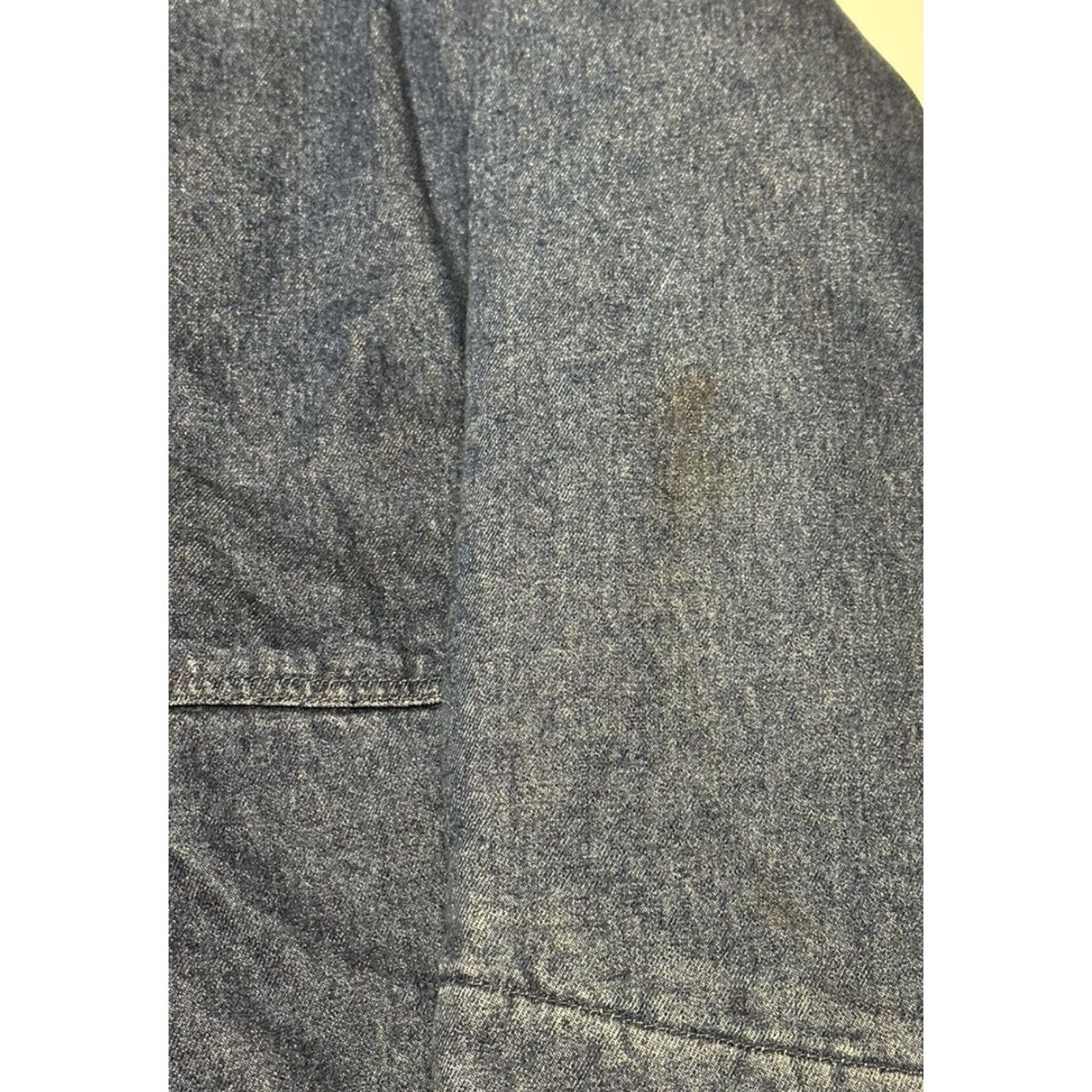 Vintage VINTAGE St Johns Bay Denim Over Coat Mens M Flannel Lined Corduroy Collar Coat Mens Medium Blue Denim Overcoat Size US M / EU 48-50 / 2 - 6 Thumbnail