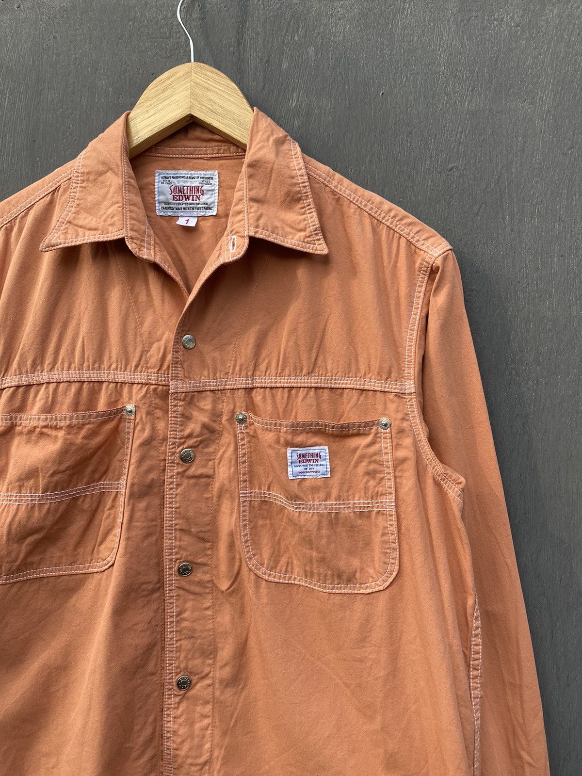 Edwin EDWIN Something Vintage chest pocket shirt size 1 made japan Size US S / EU 44-46 / 1 - 2 Thumbnail