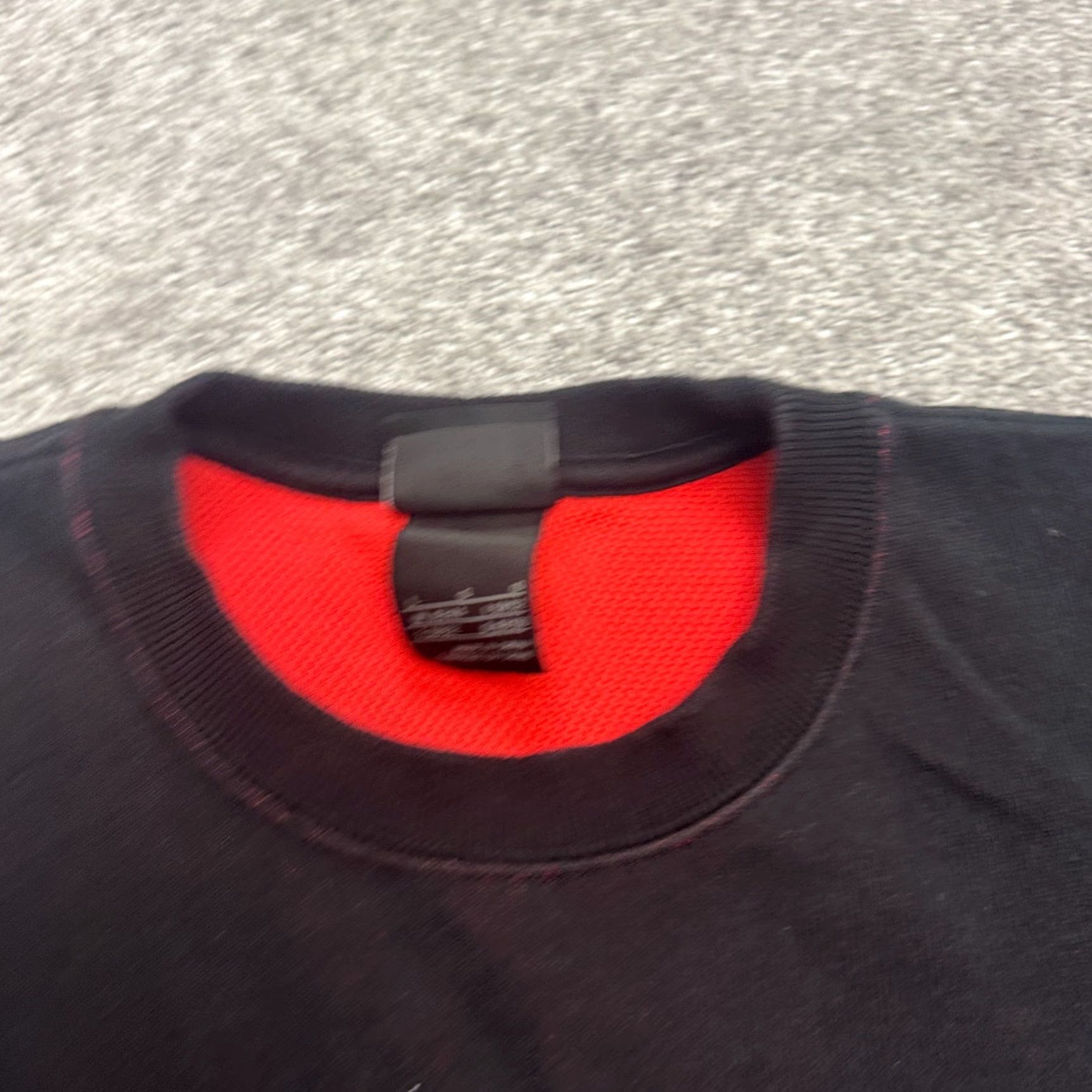 Nike Nike NSW Pullover Sweatshirt Men Large Black Crew Neck Red Lining Casual Outdoor Size US L / EU 52-54 / 3 - 3 Thumbnail