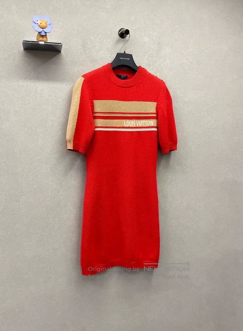 Louis Vuitton Louis Vuitton Red knit dress Size S / US 4 / IT 40 - 3 Thumbnail
