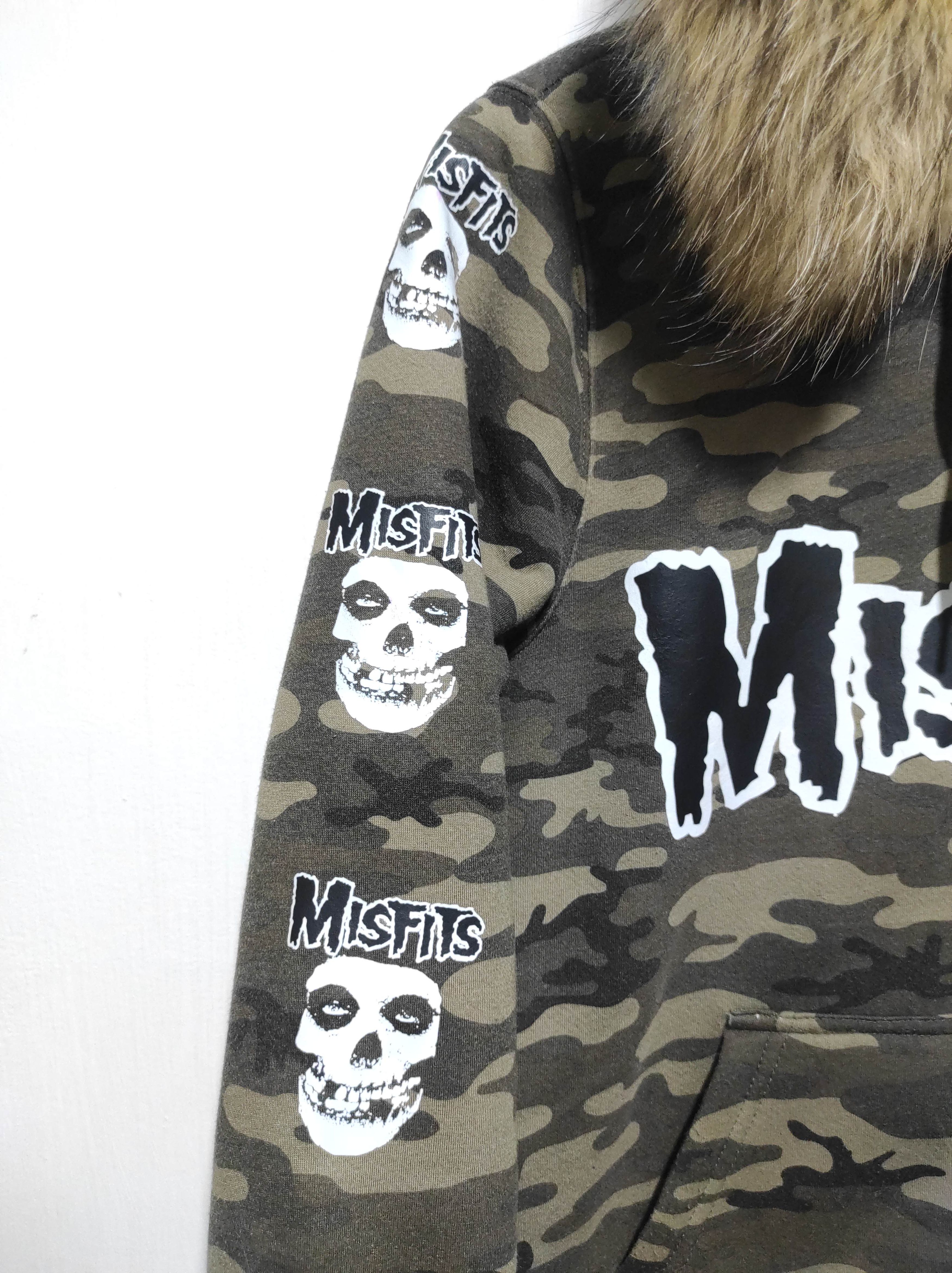 If Six Was Nine Custom Camo Misfits Zip Fur Hoodie i6w9 lgb style Size US S / EU 44-46 / 1 - 10 Thumbnail