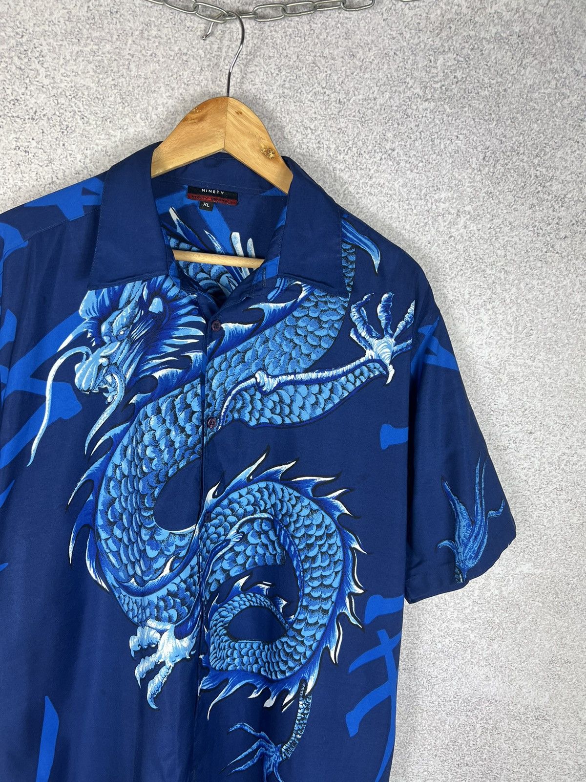 Vintage Vintage Y2K Dragon All Overprinted Crazy Shirt Size US XL / EU 56 / 4 - 3 Thumbnail