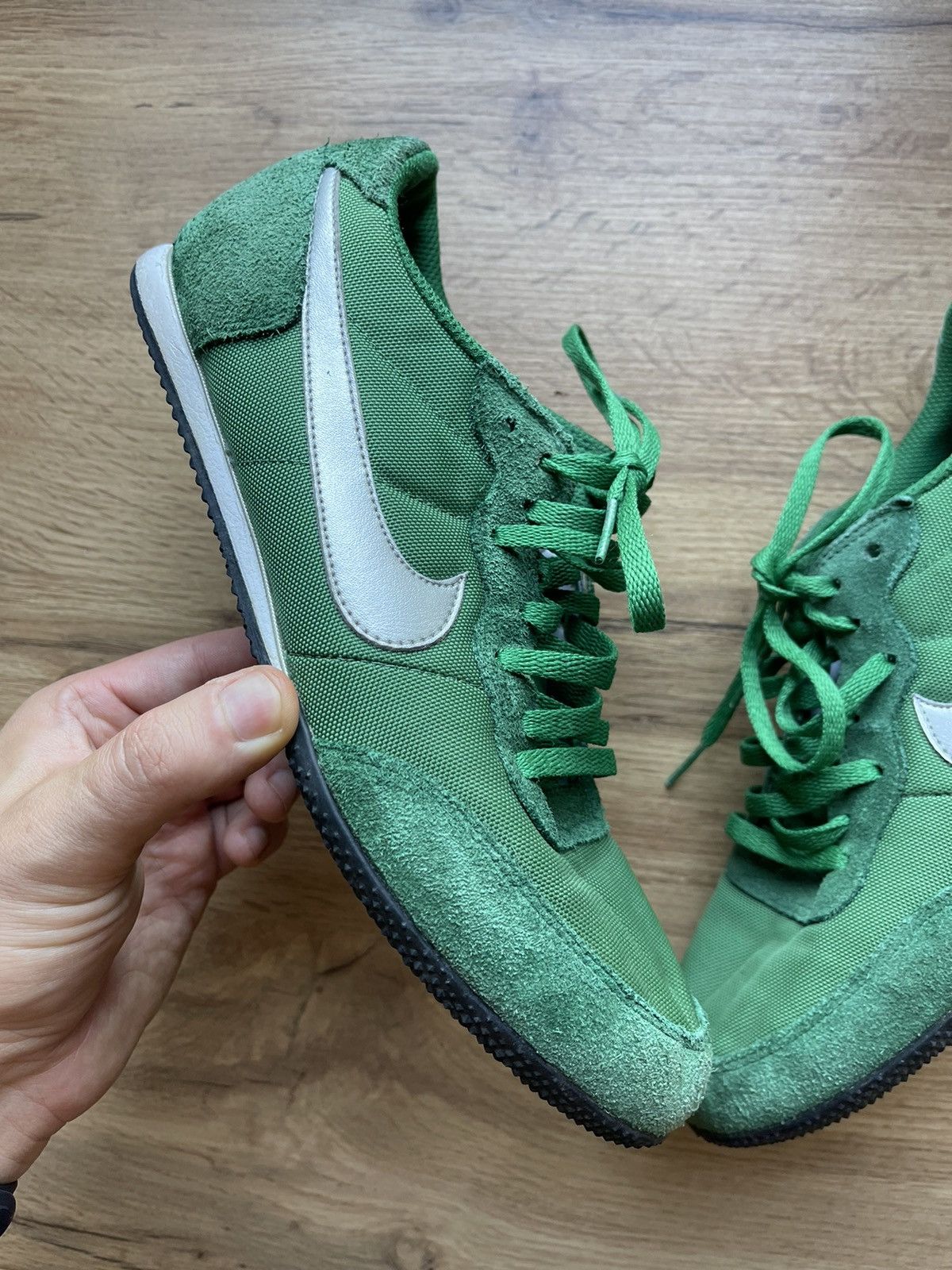 Nike × Vintage 2007 Nike Vintage Waffle Racer forest green Size US 7.5 / EU 40-41 - 3 Thumbnail