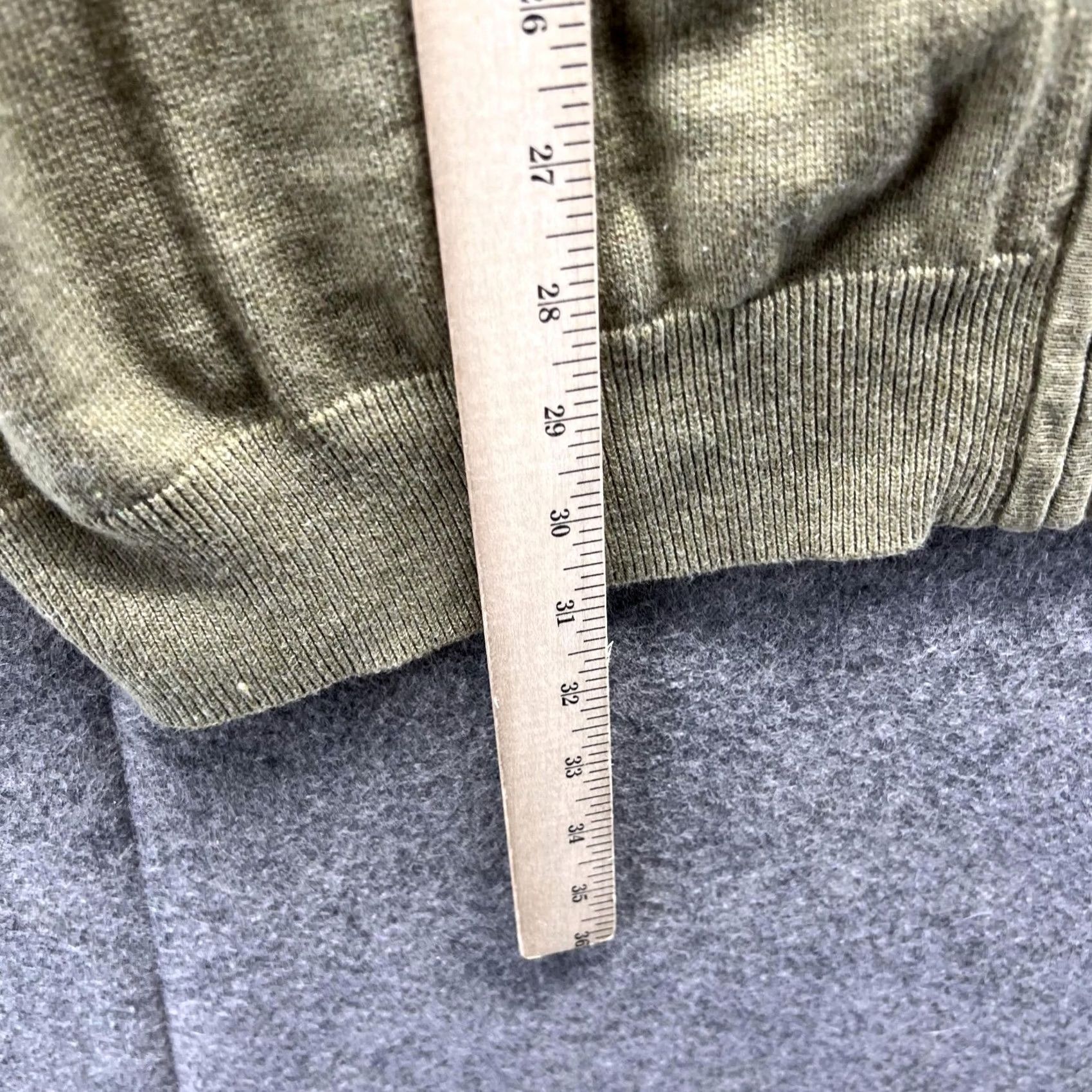 Tommy Hilfiger VINTAGE Tommy Hilfiger Sweater Men XL Olive Premium Cotton Full Zip Bomber Jacket Vtg Size US XL / EU 56 / 4 - 6 Thumbnail