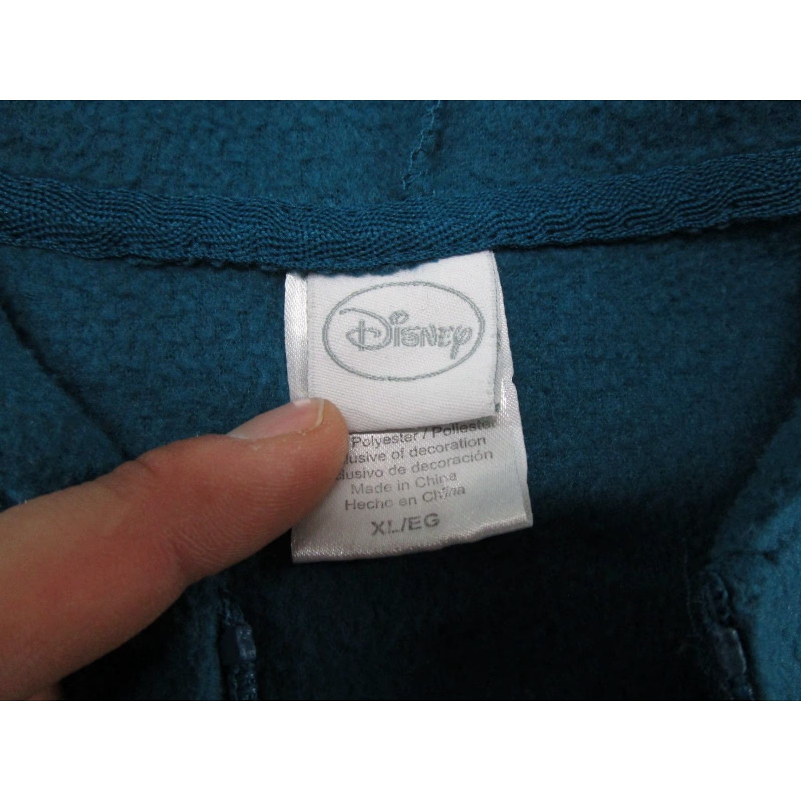 Disney VINTAGE Disney Tinkerbell Full Zip Hoodie Womens XL Blue Size XL / US 12-14 / IT 48-50 - 3 Thumbnail