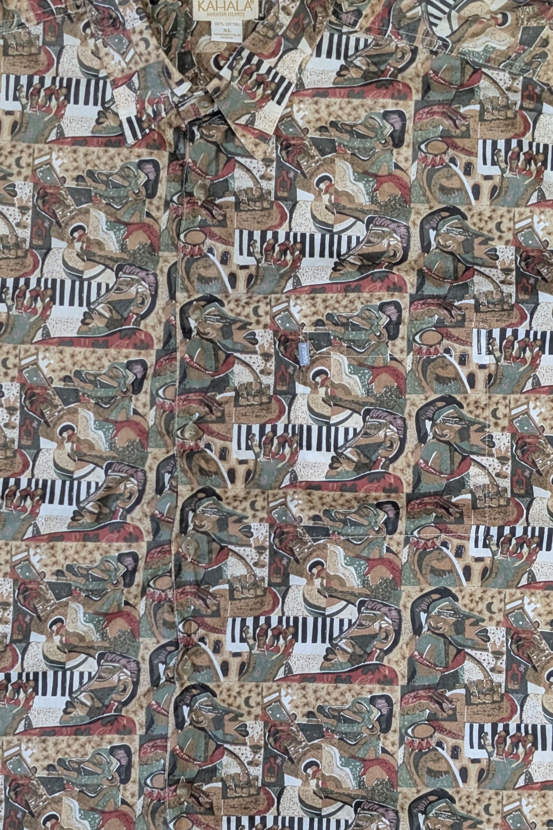 Kahala Vintage Kahala ukulele faces Hawaiian shirt - SIZE XL Size US XL / EU 56 / 4 - 2 Thumbnail