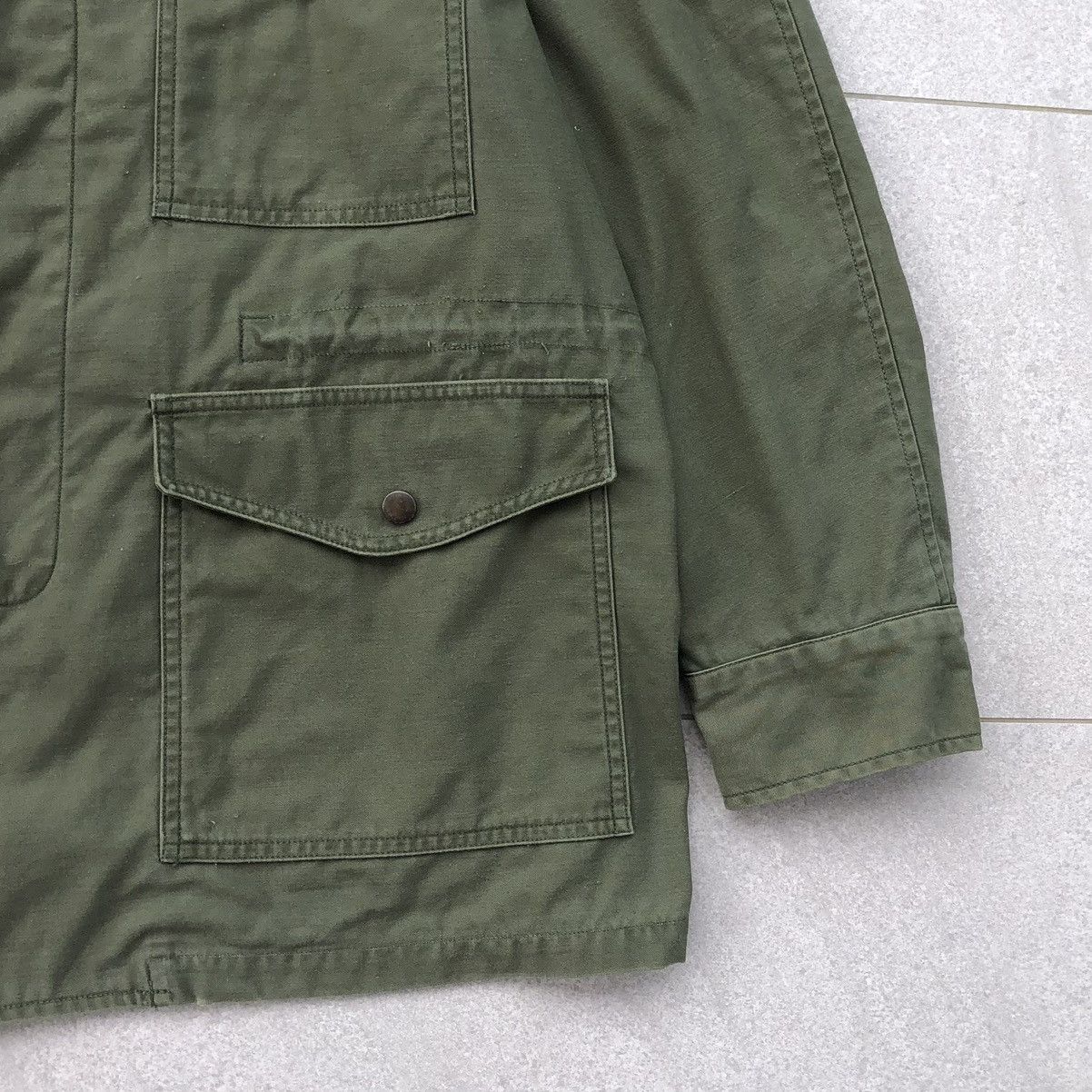 Vintage VTG Army USAF Field Jacket, Wind Resistant, Vietnam War 1966 Size US L / EU 52-54 / 3 - 7 Thumbnail