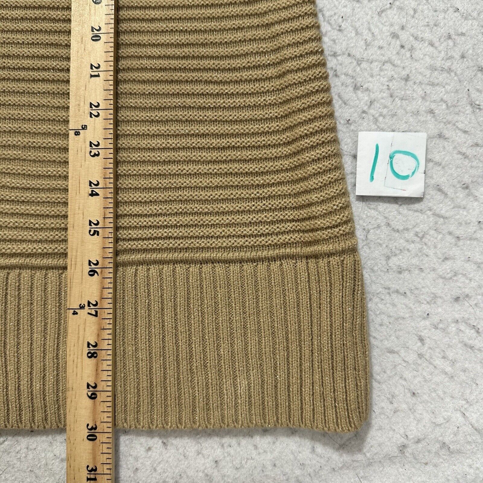 Nine West Nine West Small Glitter Sweater Beige Pullover Long Sleeve Size S / US 4 / IT 40 - 9 Thumbnail