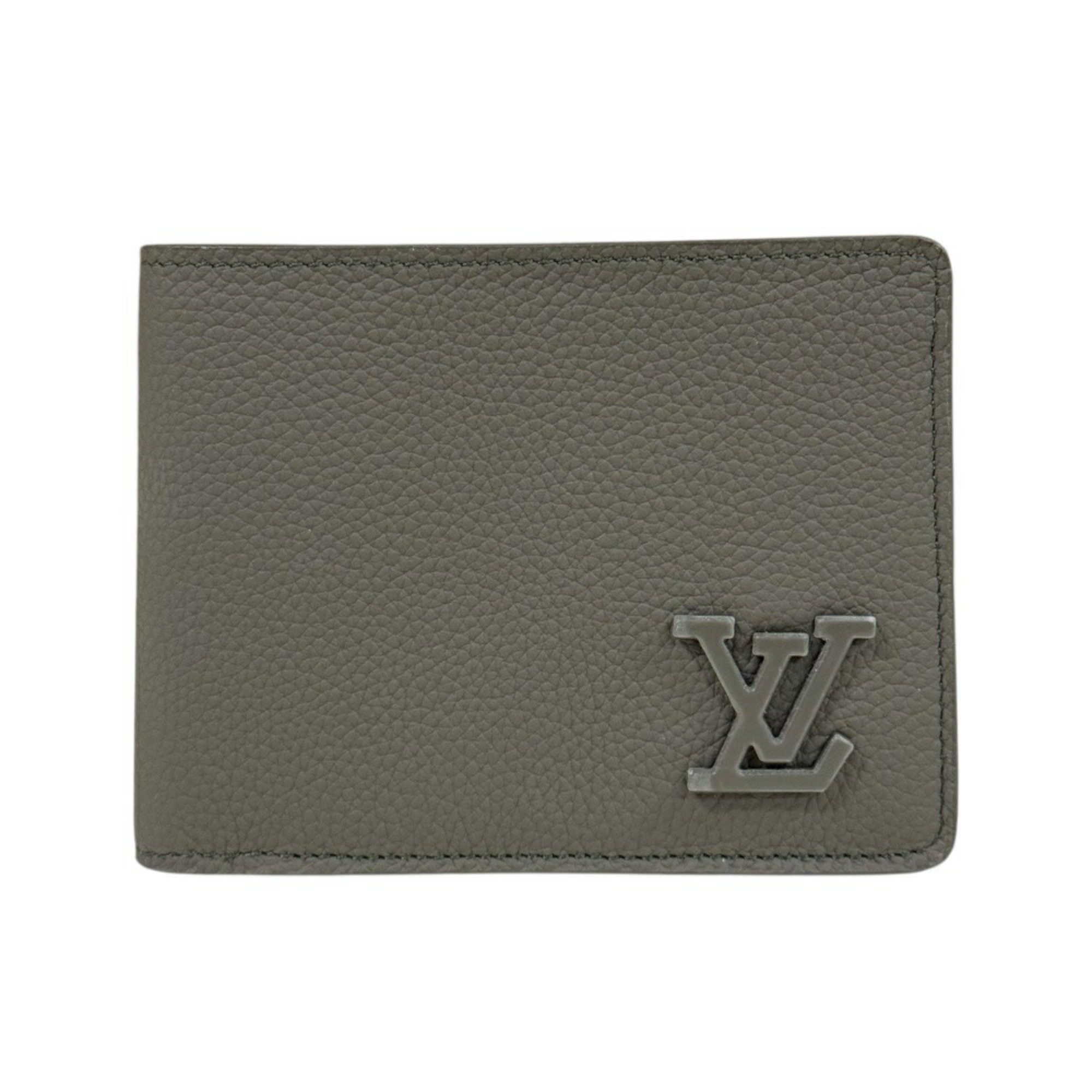 Louis Vuitton Louis Vuitton Portefeuille Multiple Aerogram Bi-fold Wallet Leather M81734 Men's LOUIS VUITTON Size ONE SIZE - 1 Thumbnail