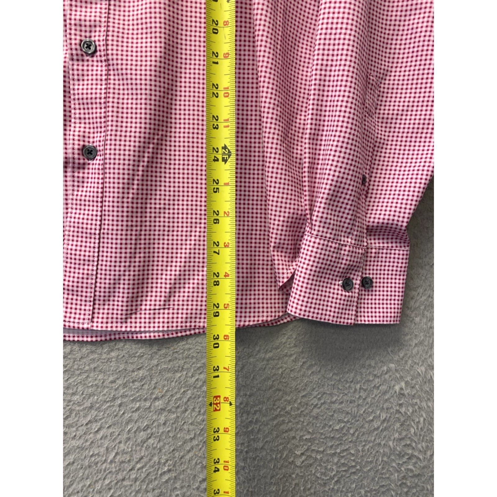 Pinko ConStruct Button-Up Shirt Mens XL Pink Slim Fit 4 Way Stretch Geometric Pattern Size US XL / EU 56 / 4 - 6 Thumbnail