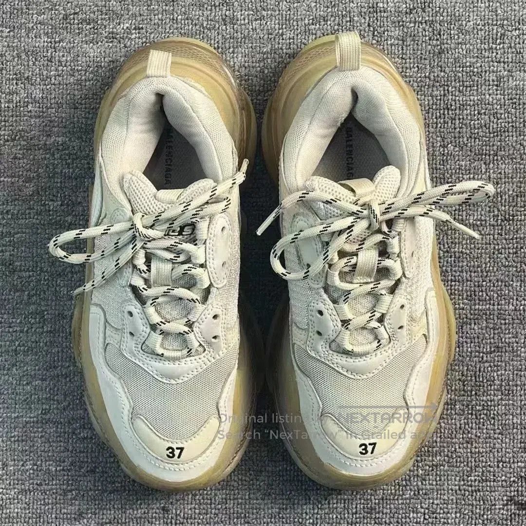 Balenciaga Balenciaga Triple S Beige Sneakers. Size US 6 / IT 36 - 2 Thumbnail
