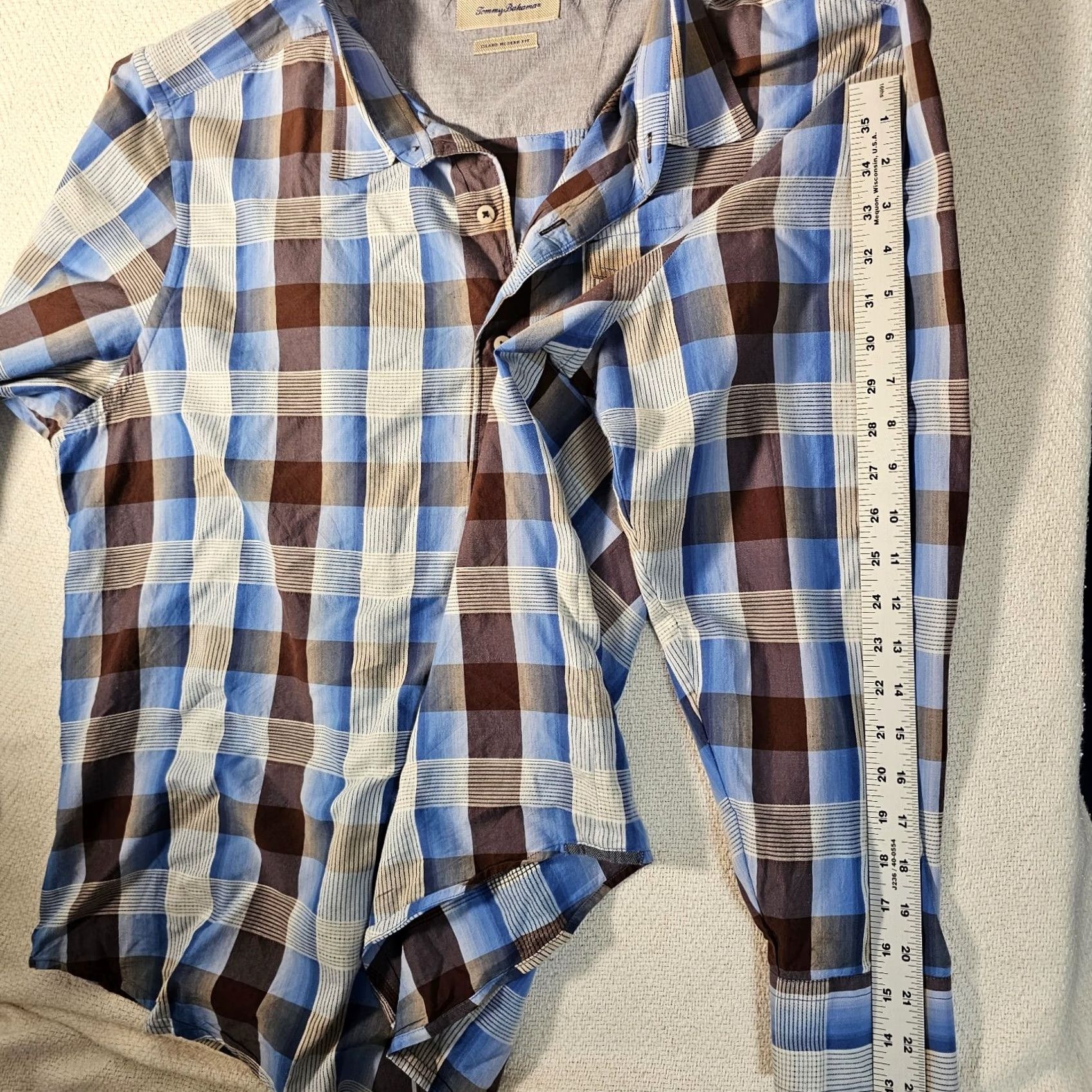 Tommy Bahama Tommy Bahama Button-Up Shirt Island Modern Fit Multicolor Plaid 2XL Men’s Long Sleeve Button-Down Collared Shirt Size US XXL / EU 58 / 5 - 6 Thumbnail