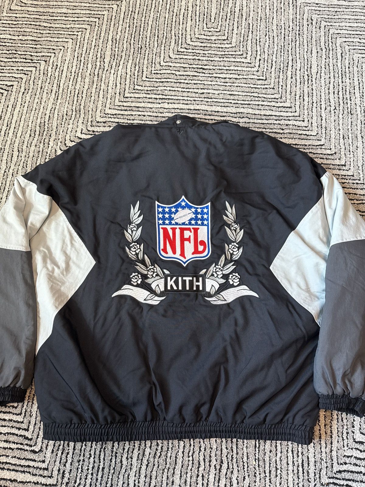 47 Brand × Kith Kith 47 NFL Raiders Quarterzip Hooded Jacket Size US XL / EU 56 / 4 - 2 Thumbnail