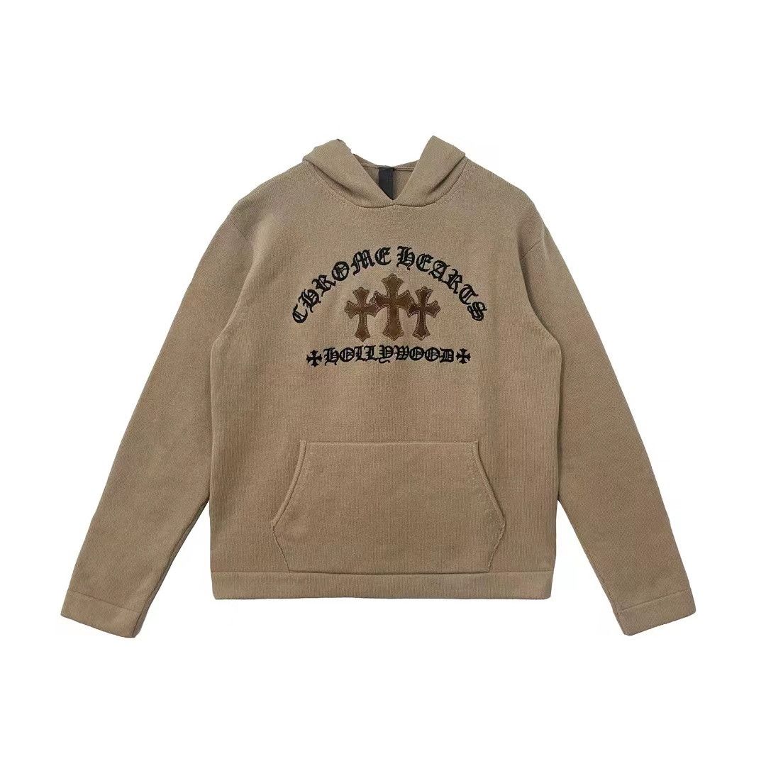 Chrome Hearts Chrome Hearts Triple Cross Embroidery Cashmere Hoodie Size US M / EU 48-50 / 2 - 1 Thumbnail
