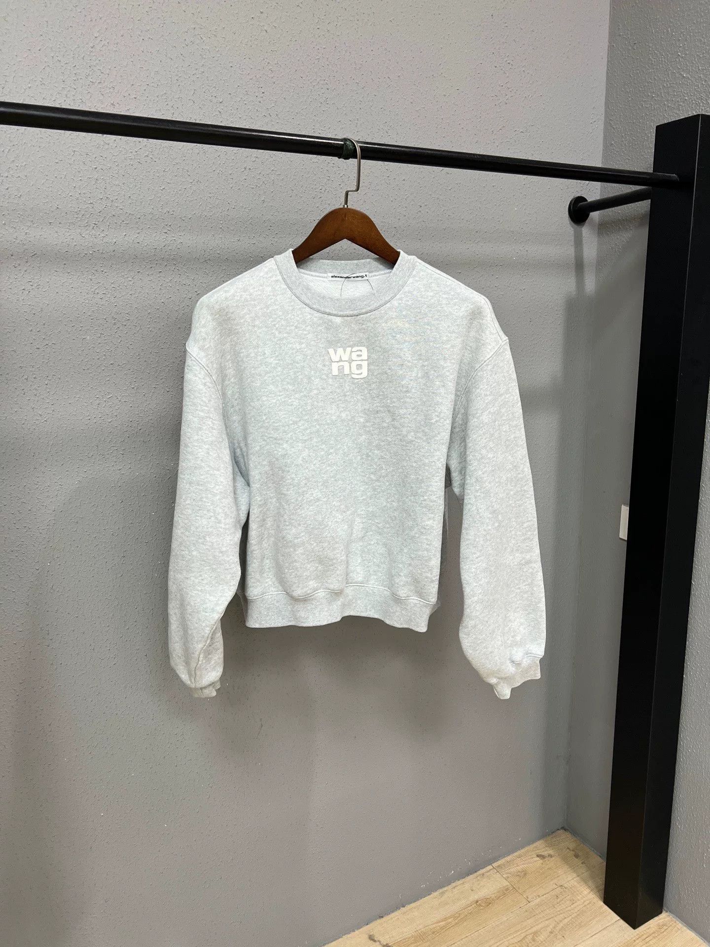 Alexander Wang gray embossed sweatshirt by alexander wang Size US M / EU 48-50 / 2 - 1 Thumbnail