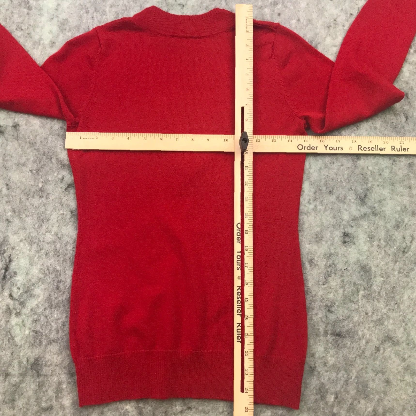 Vintage VINTAGE The Limited Women's Sweater Pullover XS Red Merino Wool Blend Lightweight knits Fall Winter Women Size XS / US 0-2 / IT 36-38 - 7 Thumbnail