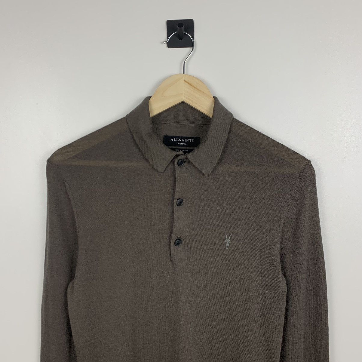 Allsaints Allsaints Mode Merino LS Polo Shirt Collared Size XS Buttons Size US XS / EU 42 / 0 - 2 Thumbnail