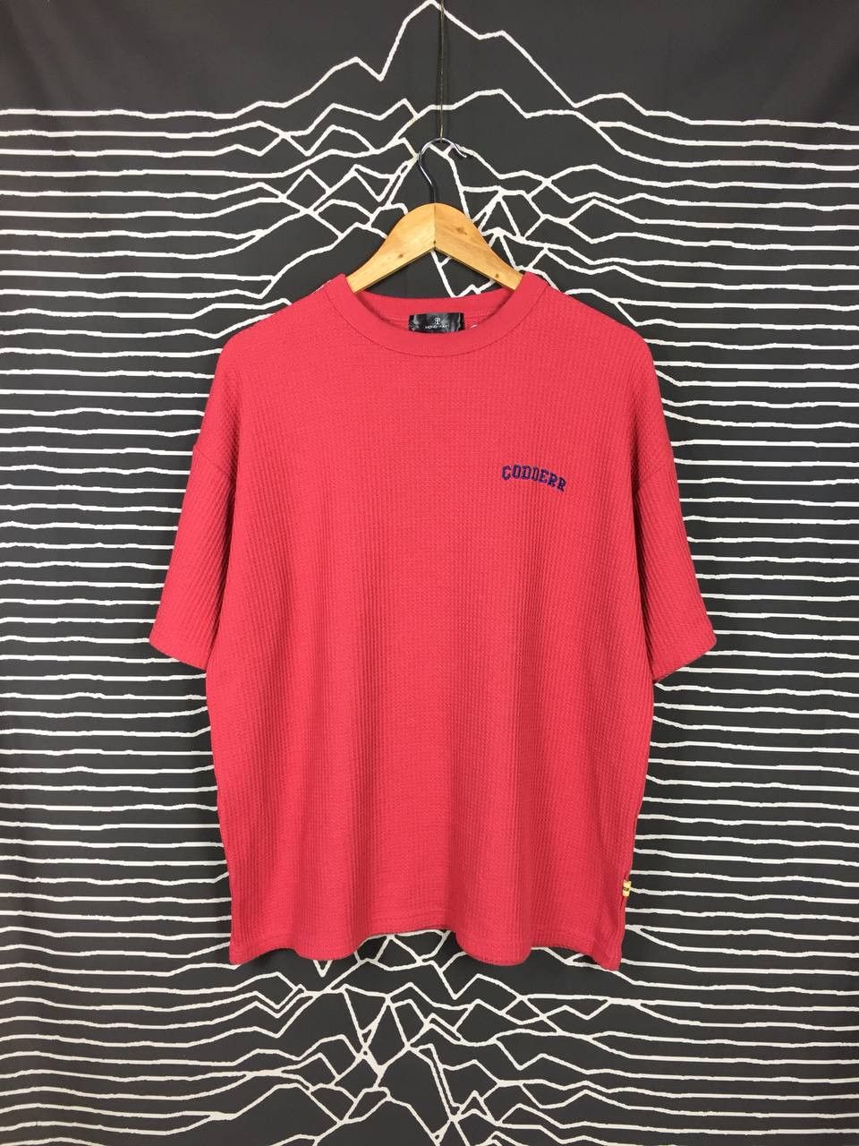 Japanese Brand × Vintage Mono-Mart Codderr Embroidered Logo Oversized Waffle Tee Size US L / EU 52-54 / 3 - 1 Thumbnail
