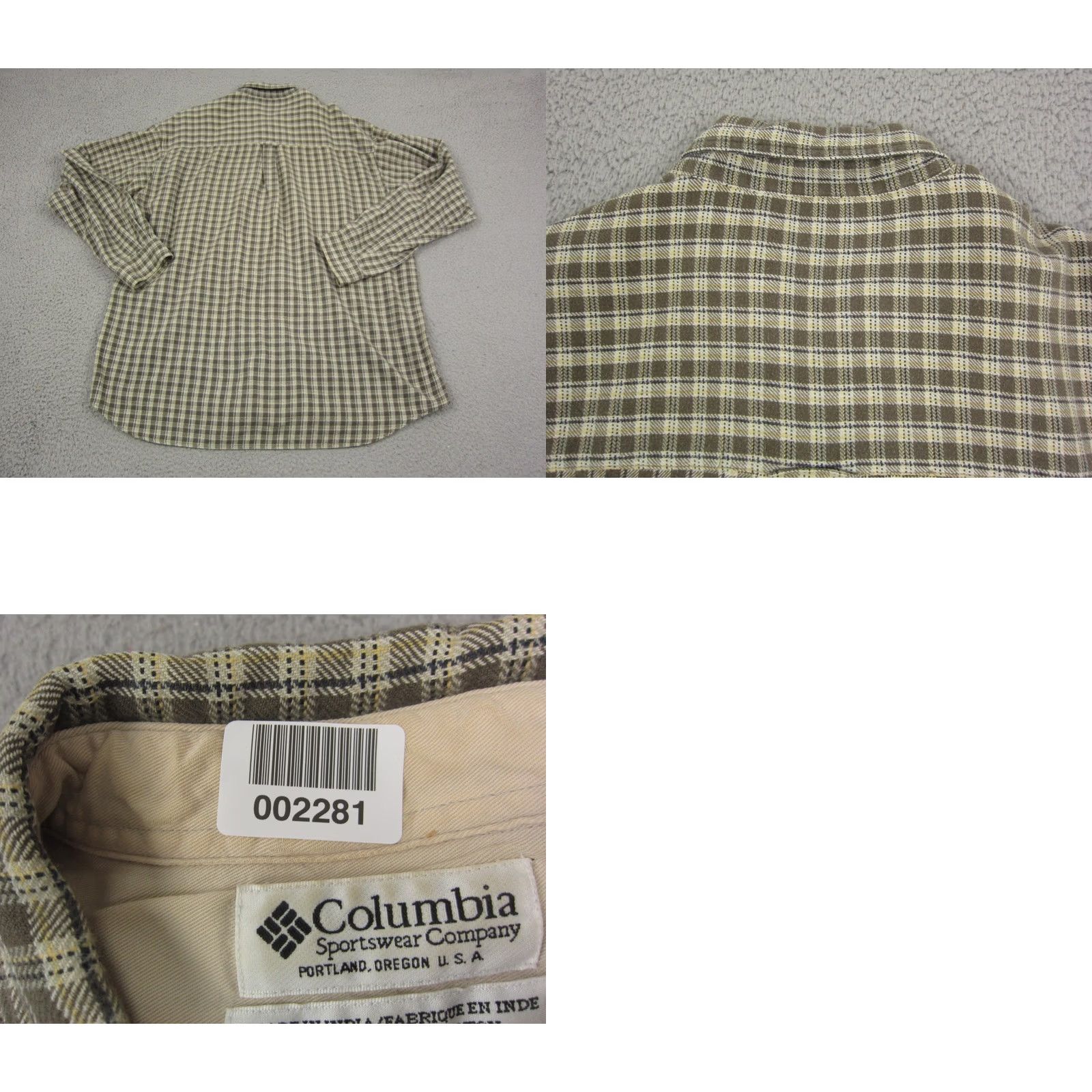 Vintage Columbia Shirt Adult 2XL Green Check Flannel Fishing Casual Mens Outdoor Button-Up Long Sleeve Collared 2XL Green Pattern Check Vintage Size US XXL / EU 58 / 5 - 8 Thumbnail