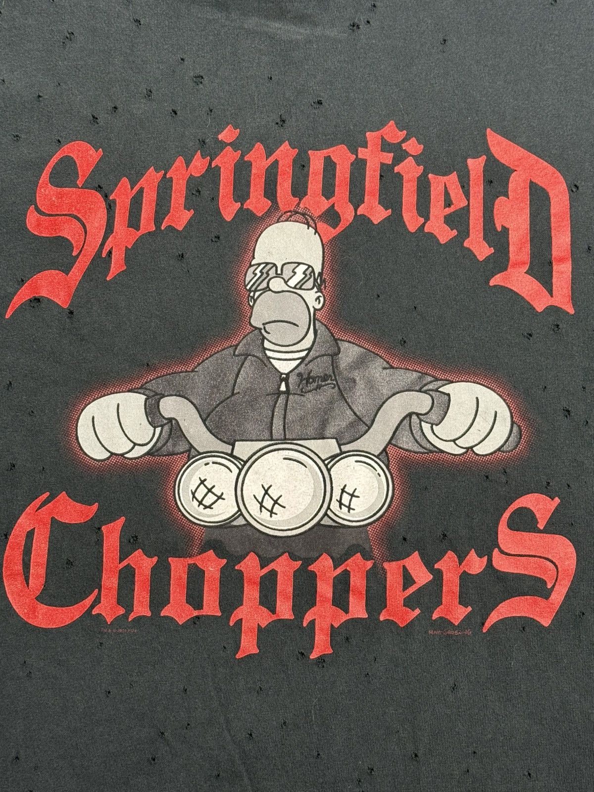 Vintage VINTAGE Y2K Springfield Choppers Tee "Grey" (XL) PREOWNED Size US XL / EU 56 / 4 - 3 Thumbnail