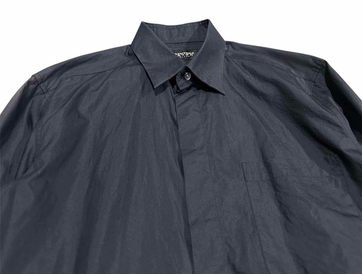 Issey Miyake × Japanese Brand × Tete Homme 🔥Y2K Vintage Kazutaka Katoh Shirt Black Goth Size US L / EU 52-54 / 3 - 4 Thumbnail