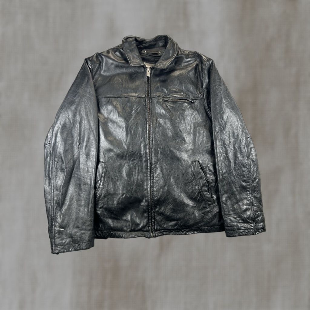 Vintage Wilson’s Leather Jacket Full Zip XL Tall Black Insulated Biker Jacket Mens XL Leather Black Insulated Biker Theme Size US XL / EU 56 / 4 - 1 Thumbnail