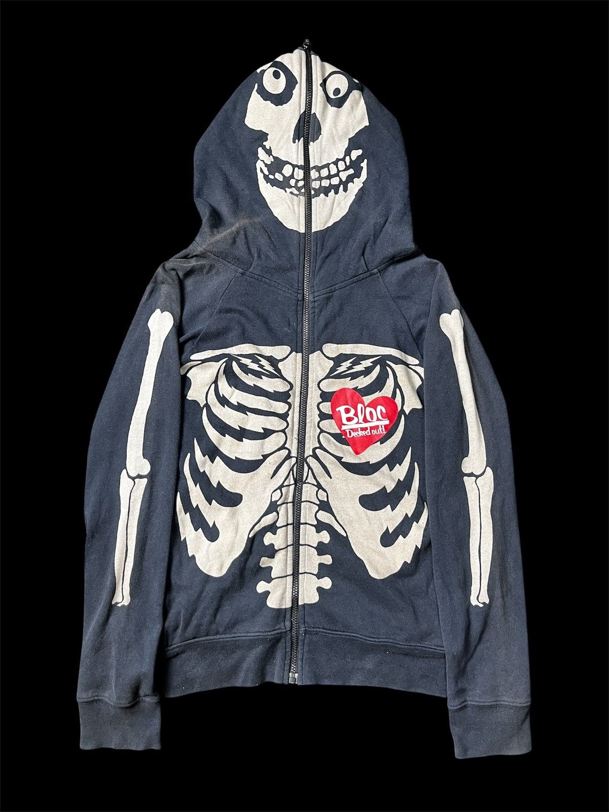Japanese Brand Japanese skeleton Bloc Fullzipper Size US S / EU 44-46 / 1 - 1 Thumbnail
