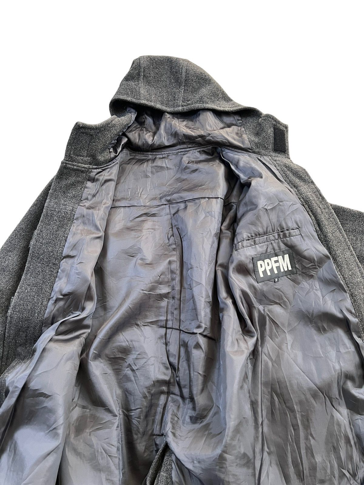 Beauty Beast × Japanese Brand × PPFM 1990 PPFM Strap Buckle Wool Duffle Coat Size US M / EU 48-50 / 2 - 13 Thumbnail