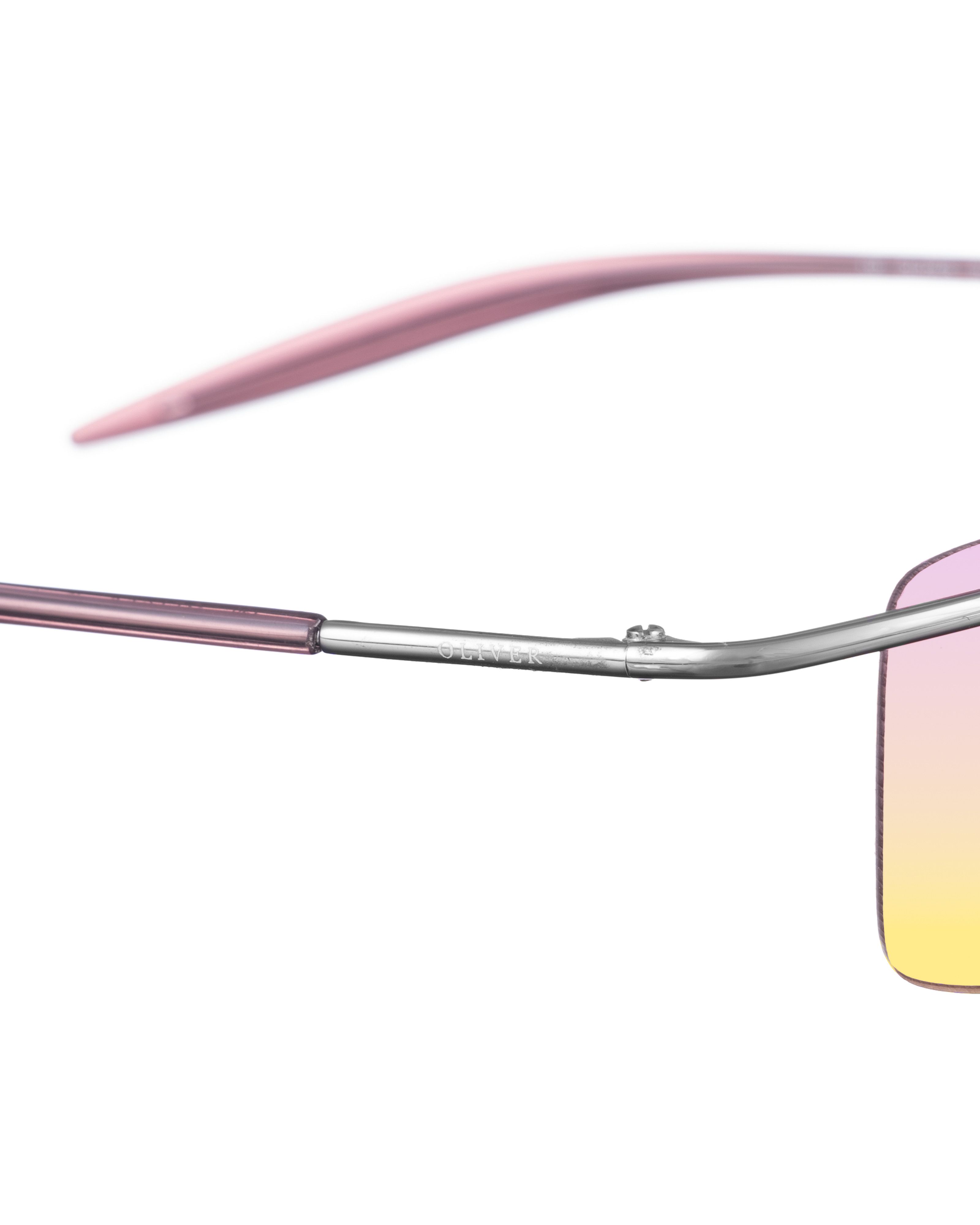 Valentino Oliver by Valentino '00s Pink and Yellow Sheer Sunglasses Size ONE SIZE - 3 Thumbnail