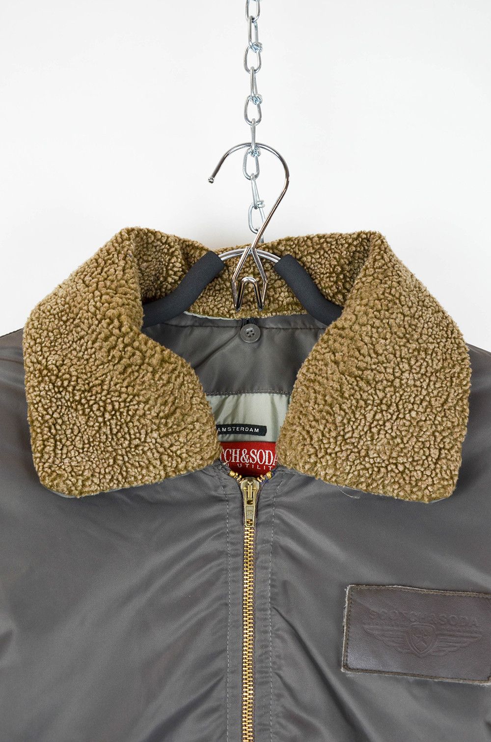 Scotch & Soda Scotch & Soda Bomber Jacket – Flight Patch Design – Size L Size US L / EU 52-54 / 3 - 7 Thumbnail